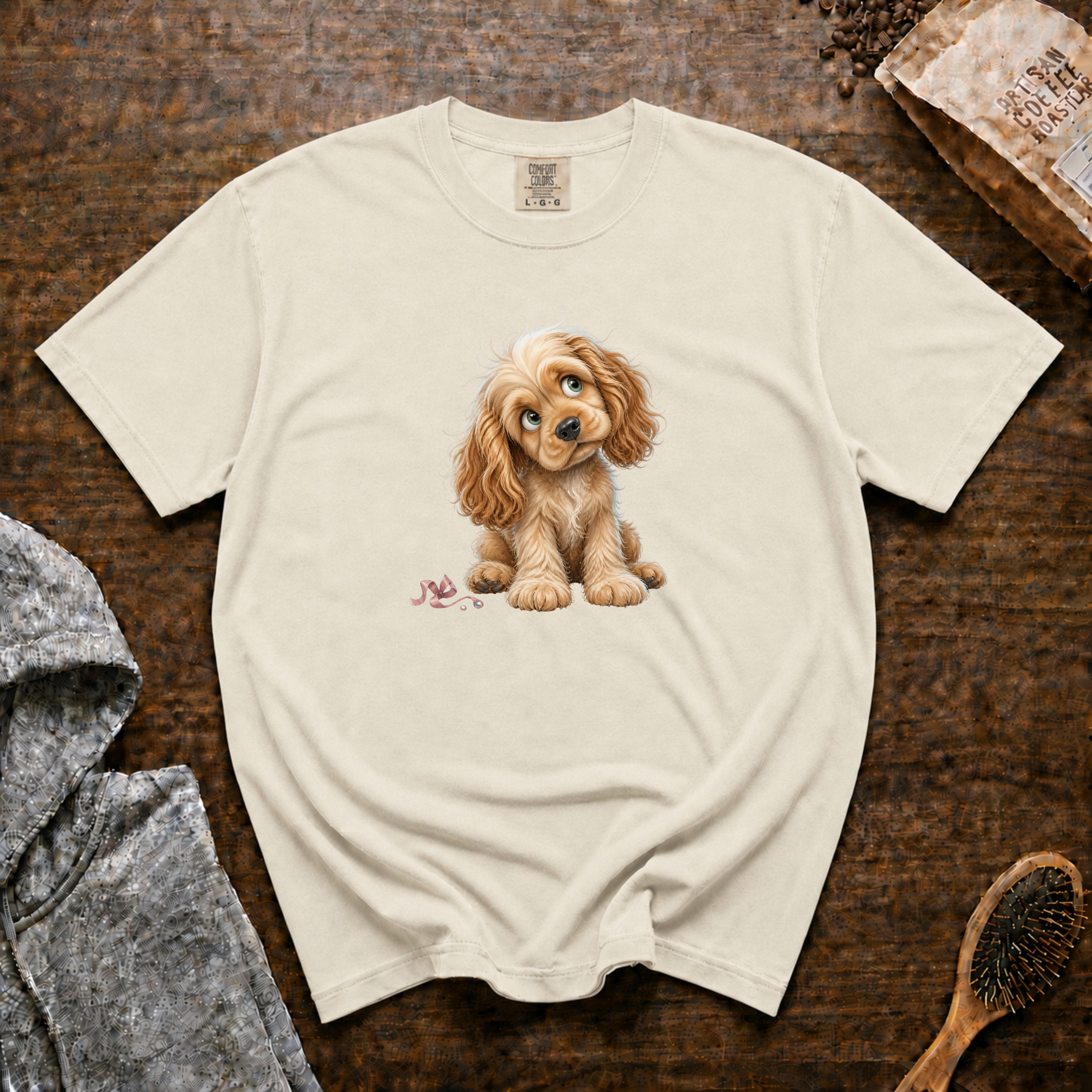American Cocker Spaniel T-Shirt — Ivory