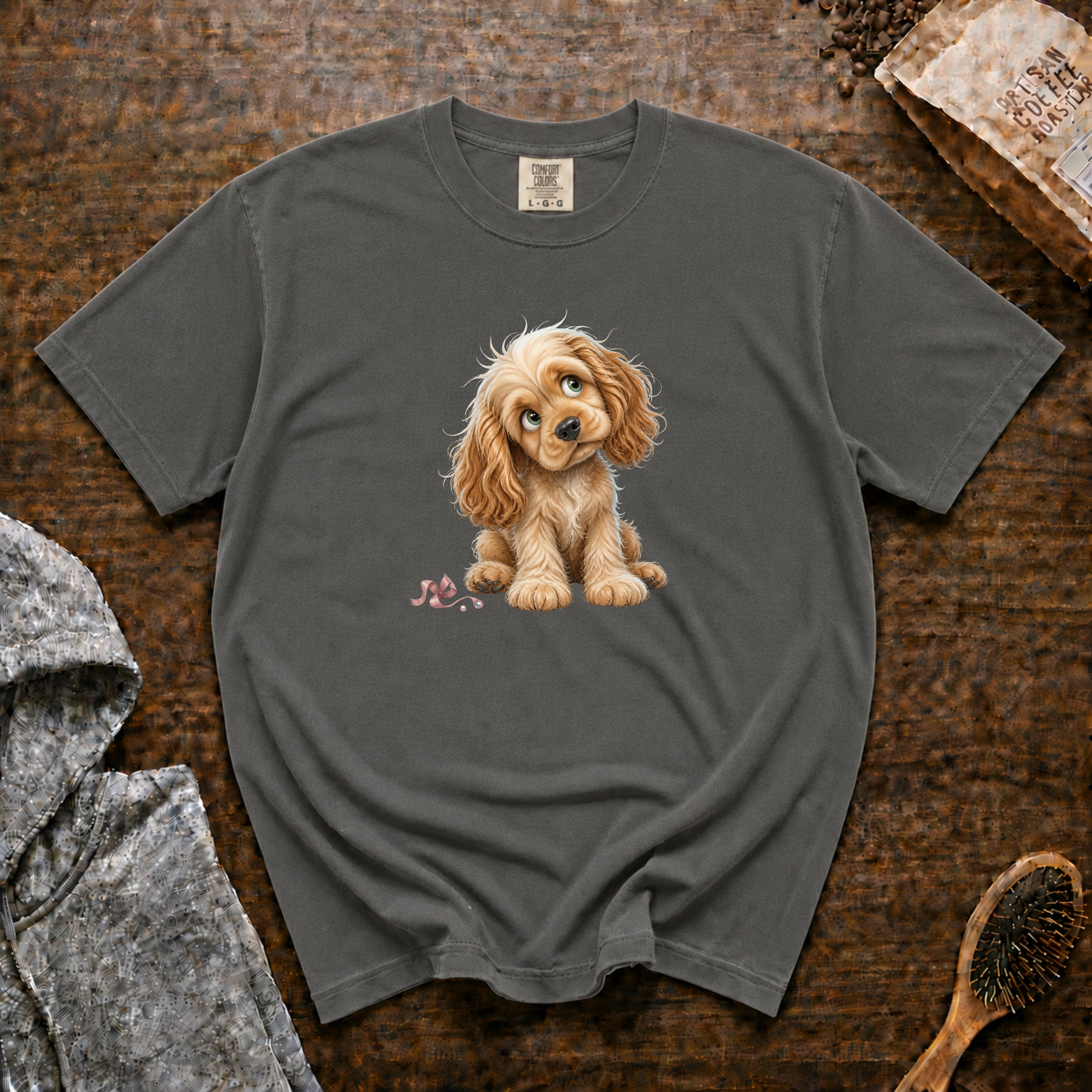 American Cocker Spaniel T-Shirt — Pepper