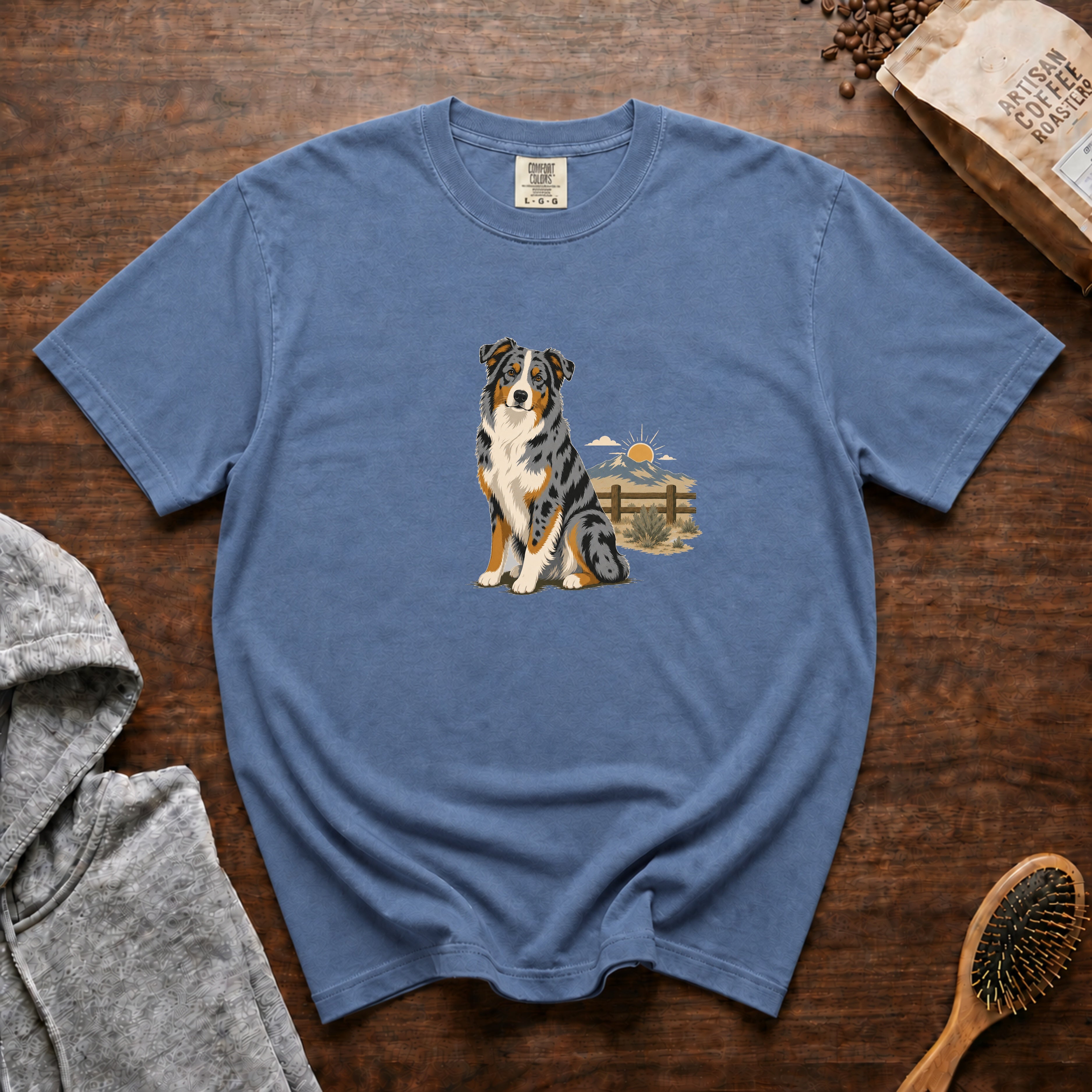 Aussie Ranch Morning T-Shirt — Blue Jean