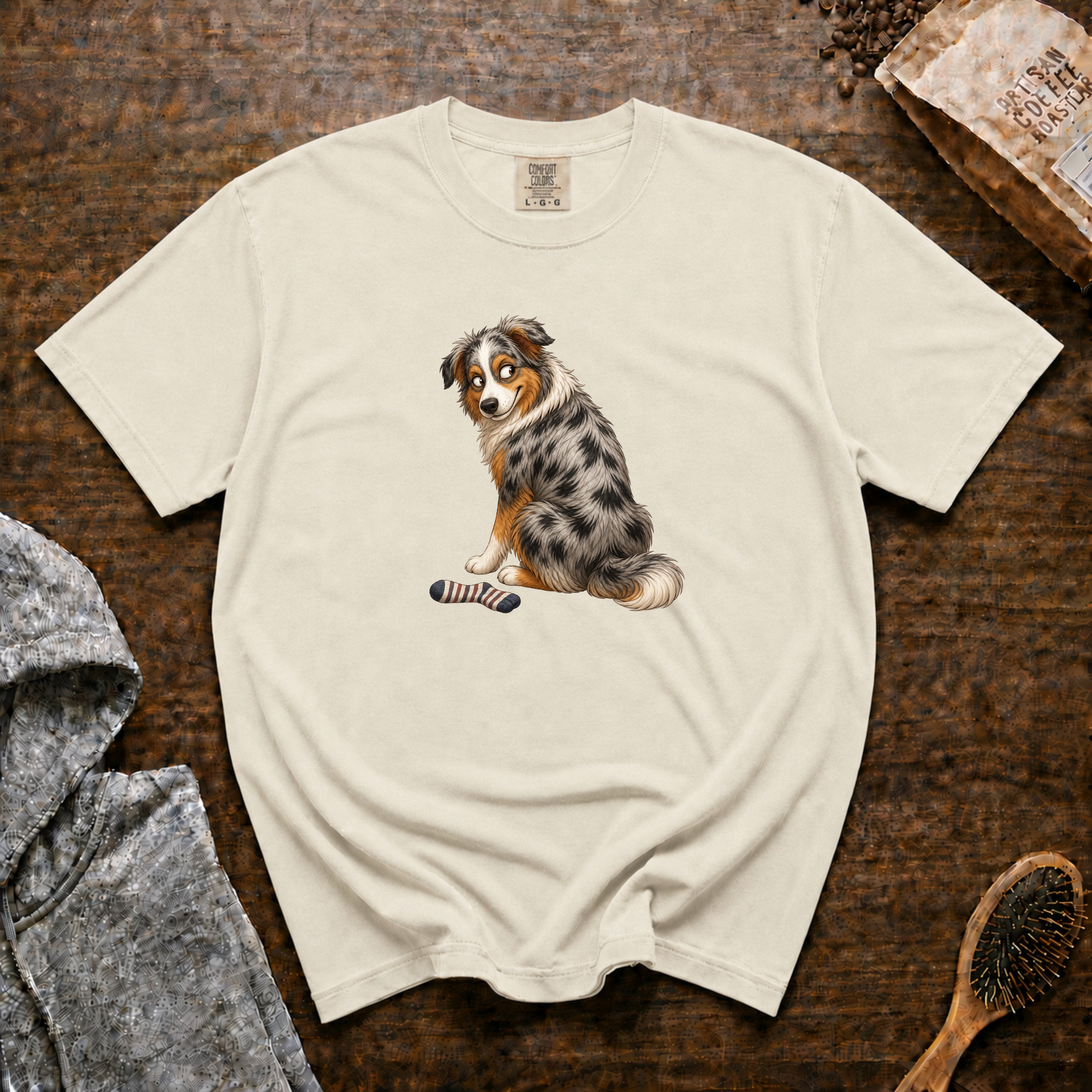 Aussie Side Eye T-Shirt — Ivory