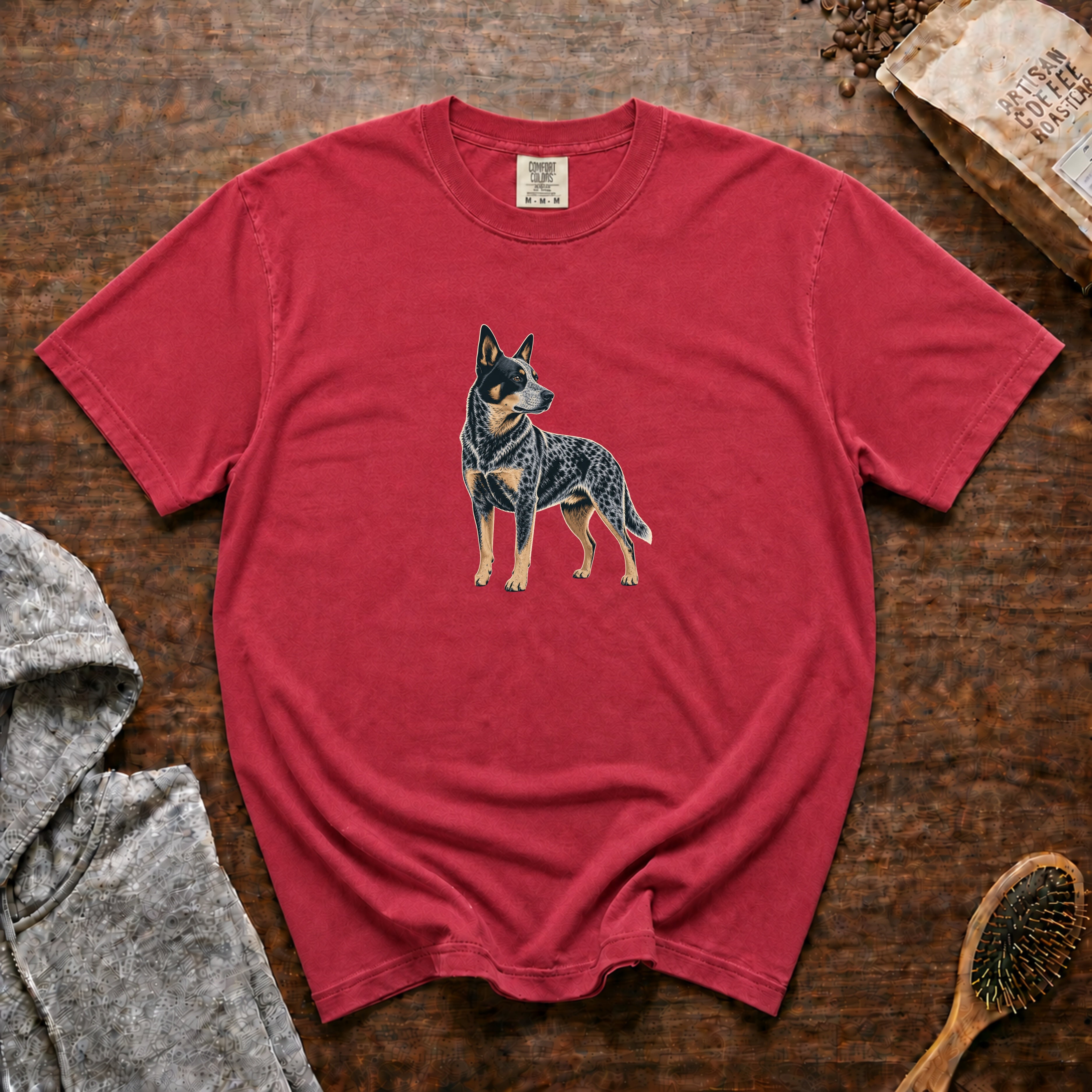 Australian Cattle Dog T-Shirt — Crimson