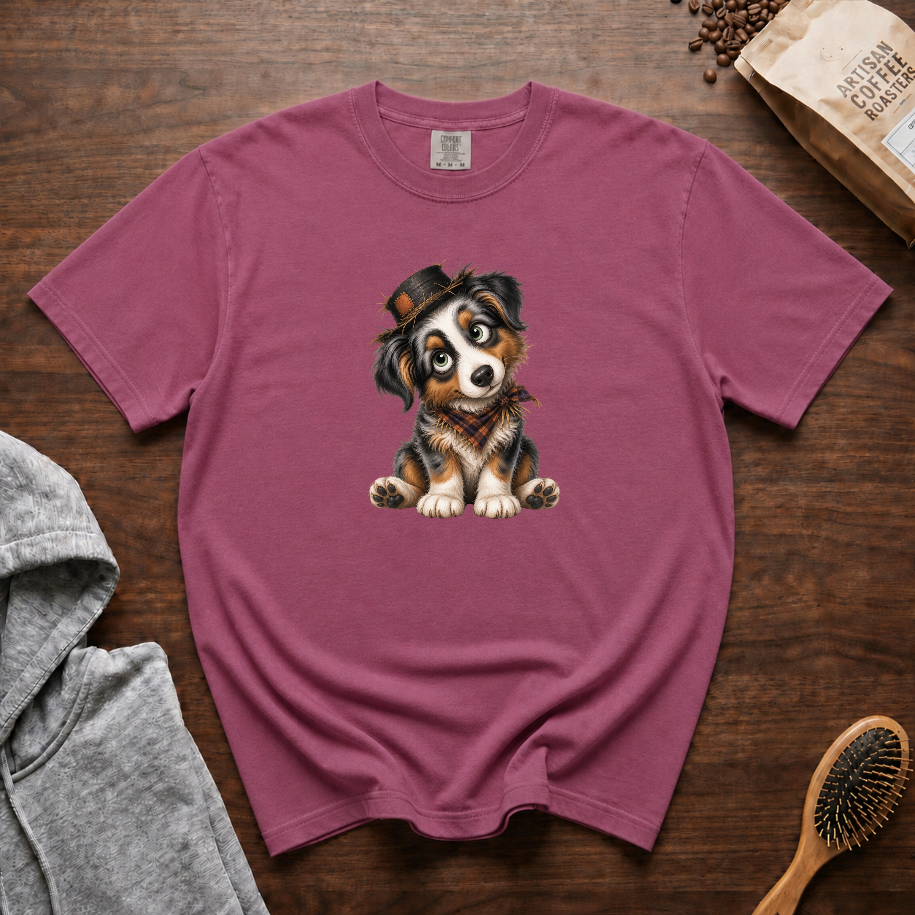 Australian Shepherd T-Shirt — Berry