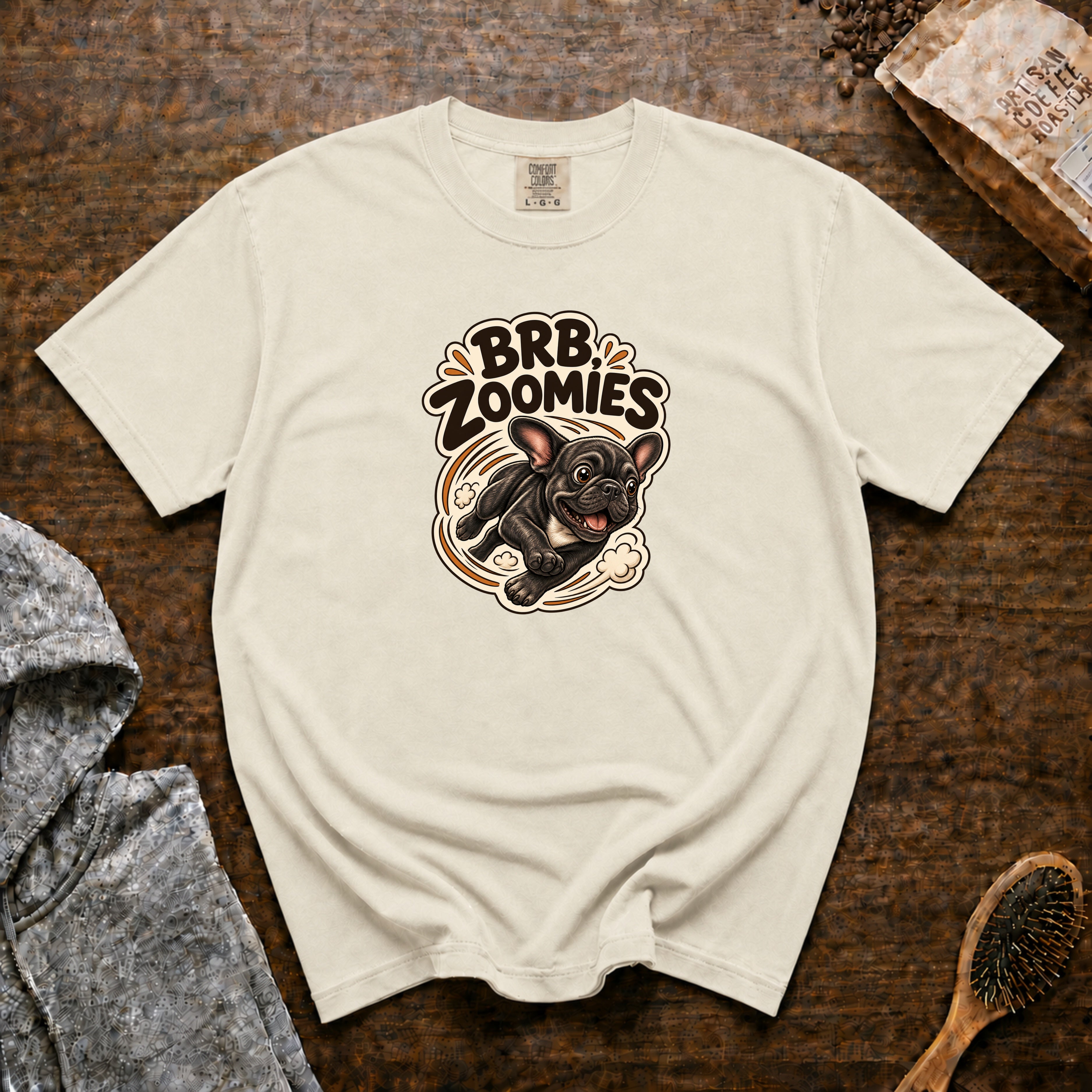 BRB Zoomies T-Shirt — Ivory