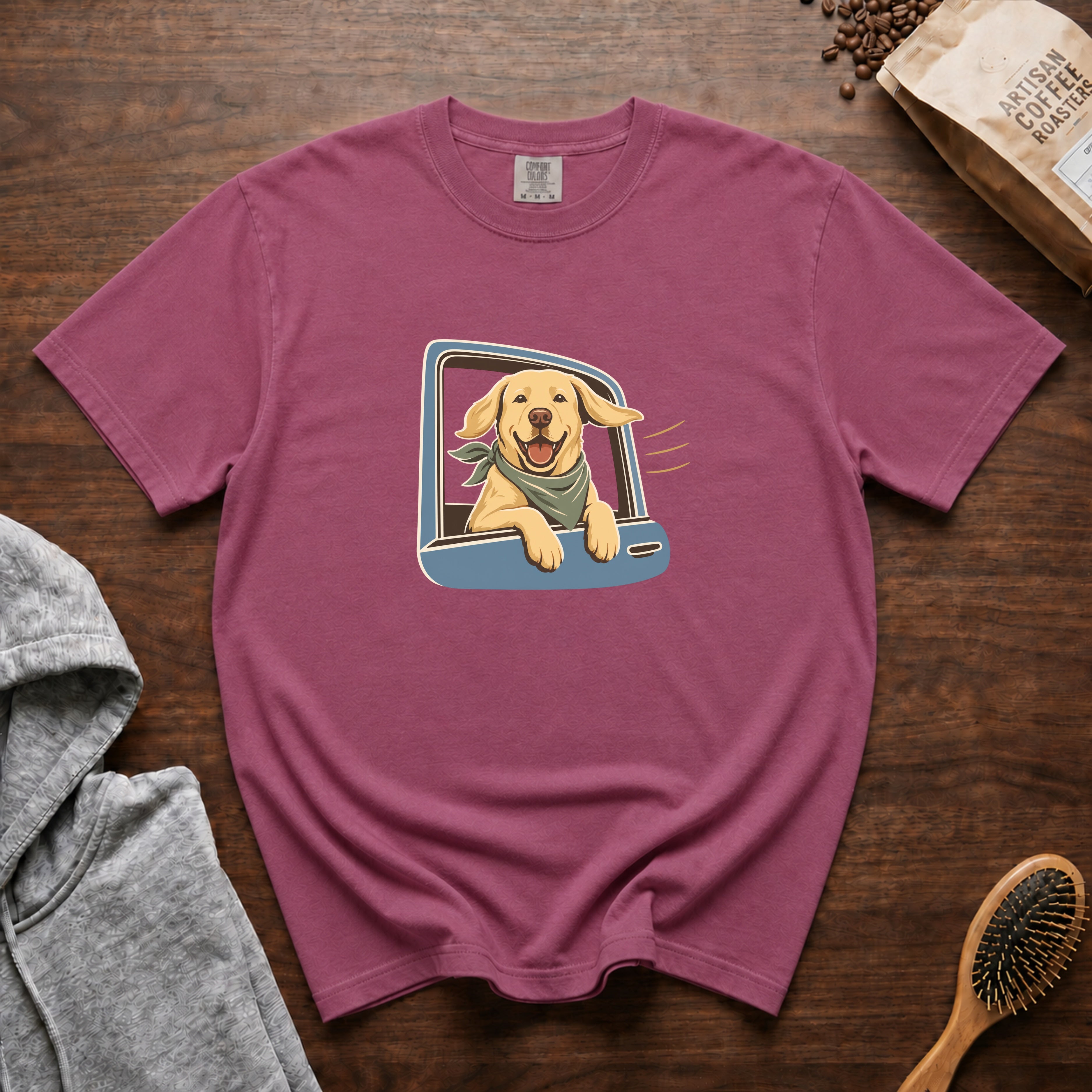 Backseat Copilot T-Shirt — Berry