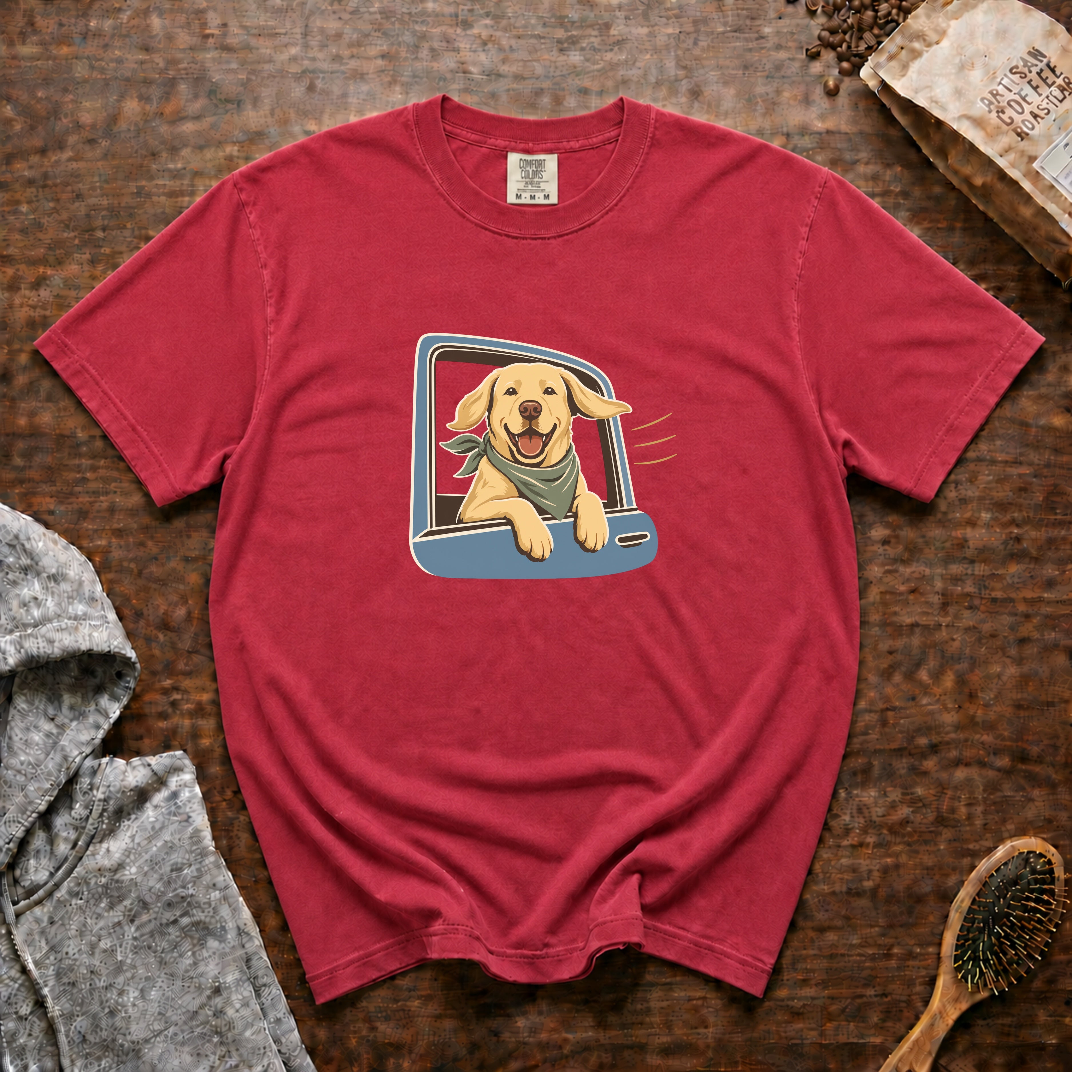 Backseat Copilot T-Shirt — Crimson
