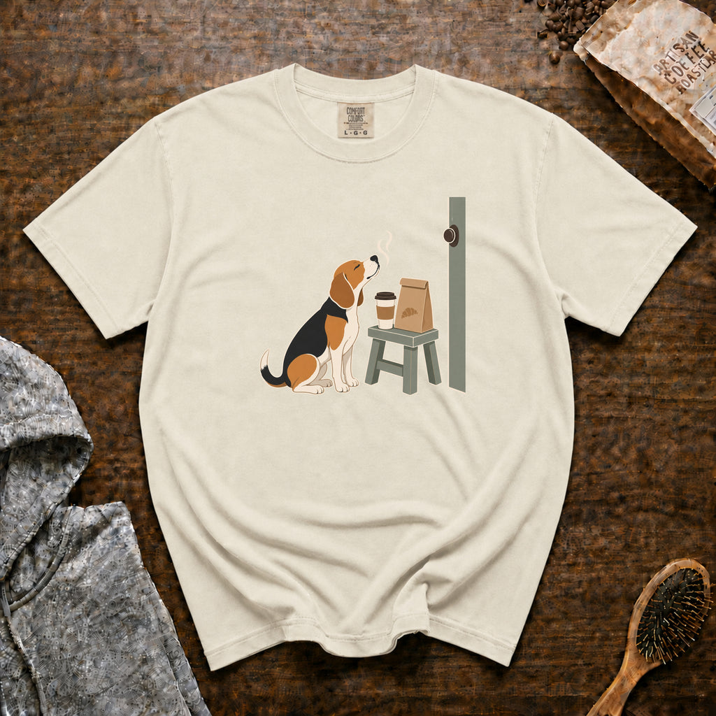 Bakery Door Beagle T-Shirt — Ivory