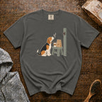 Bakery Door Beagle T-Shirt — Pepper