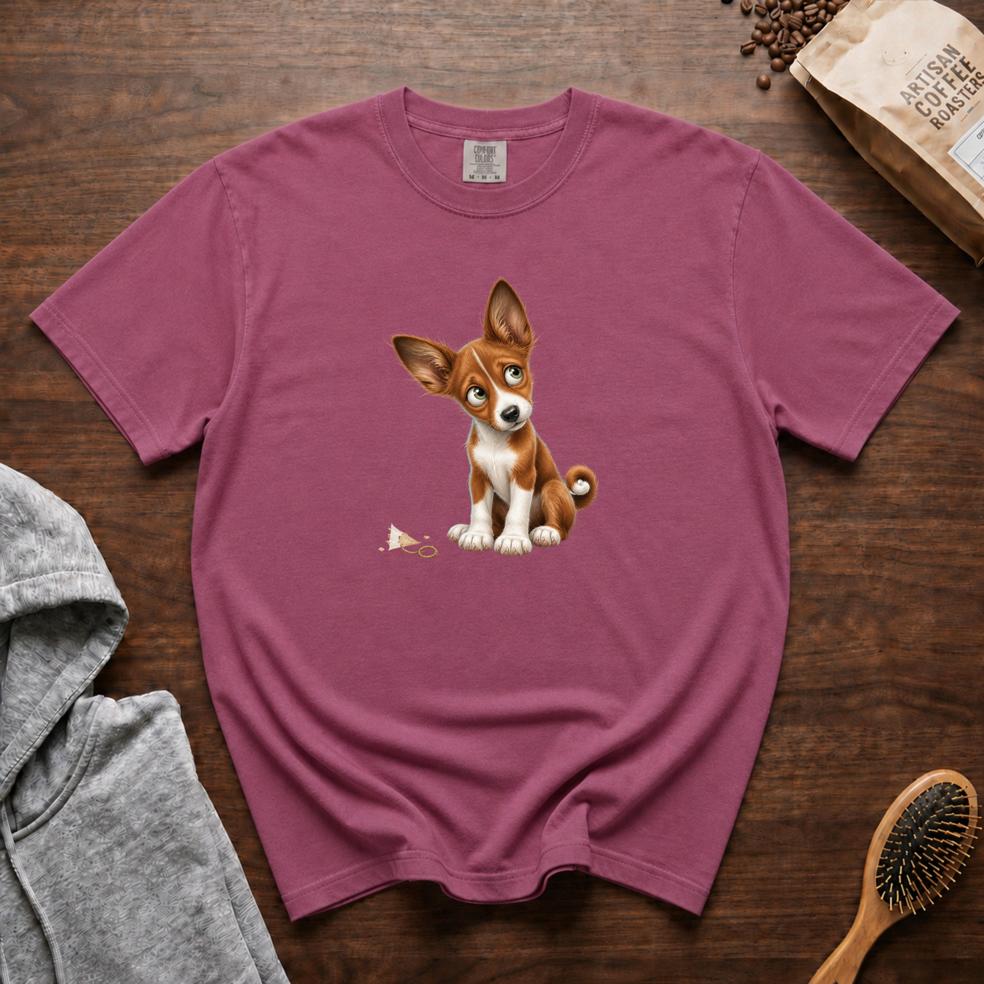 Basenji T-Shirt — Berry