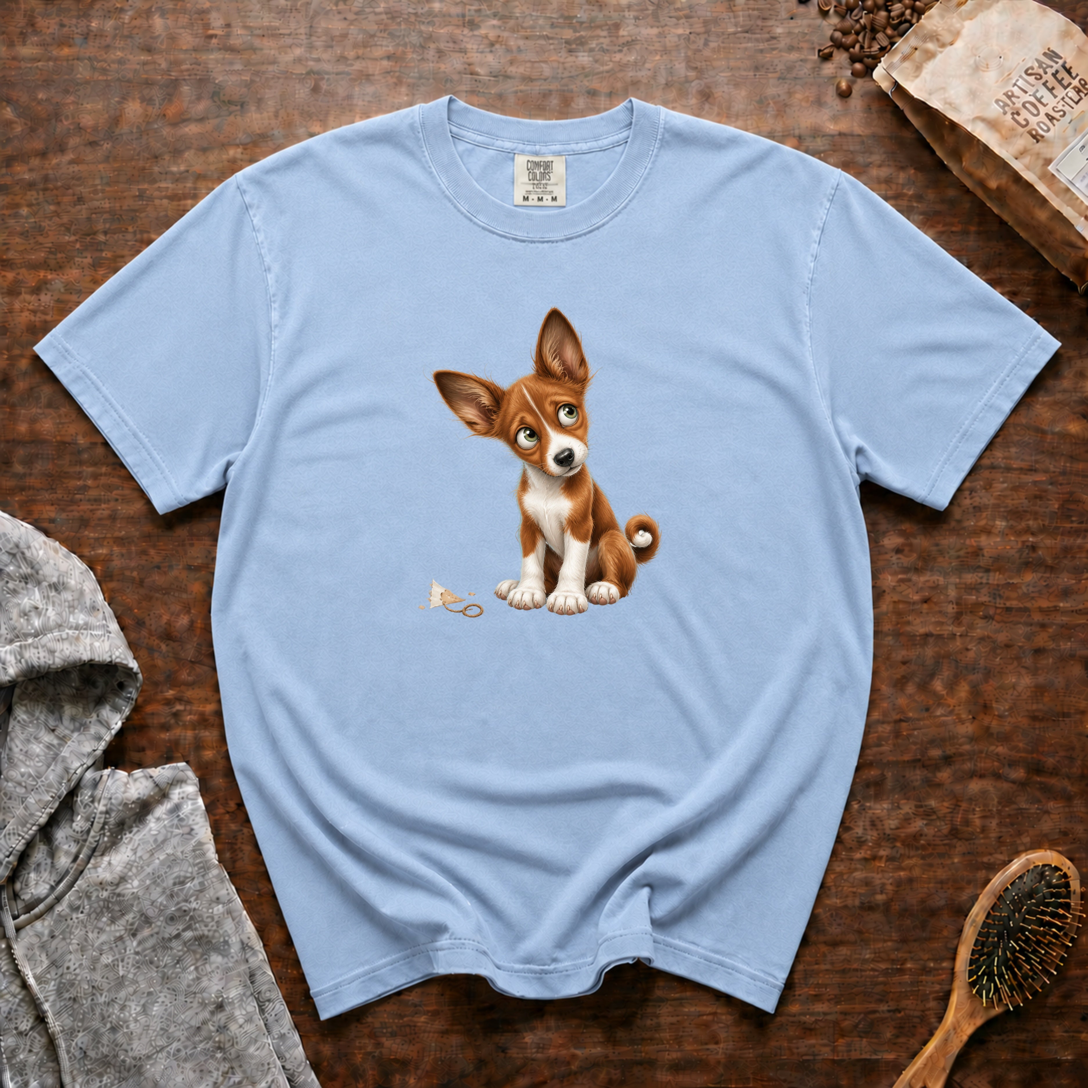 Basenji T-Shirt — Chambray
