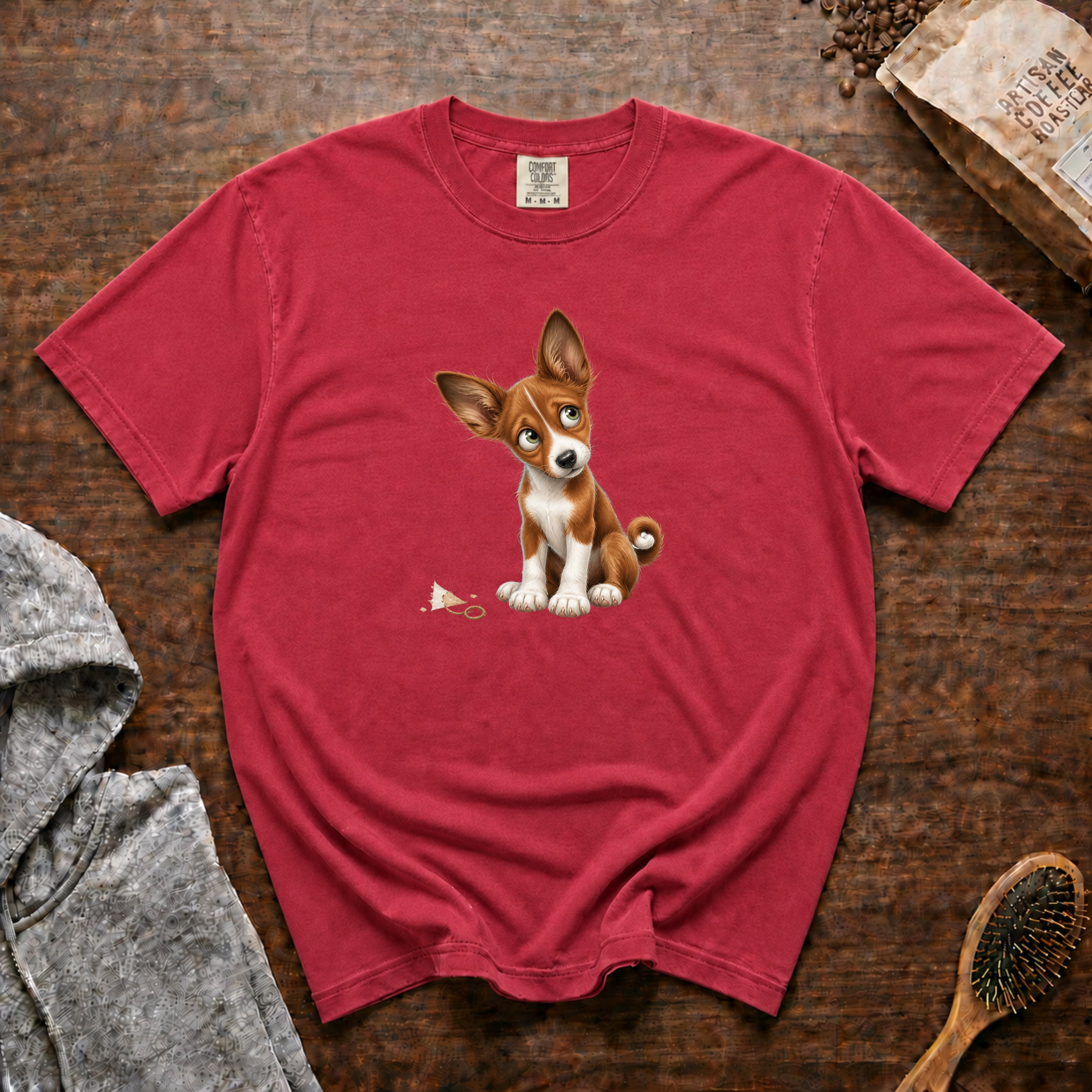 Basenji T-Shirt — Crimson