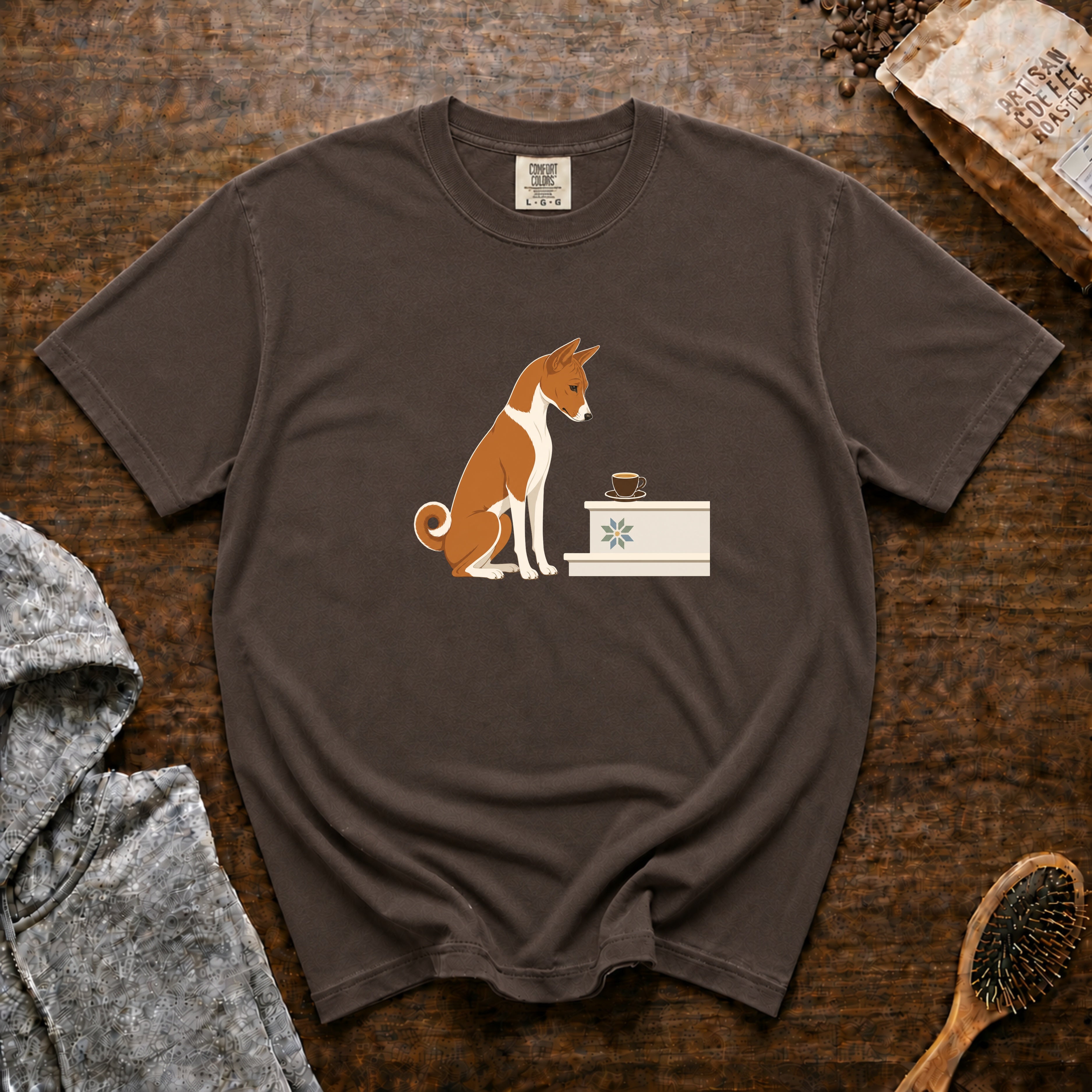 Basenji T-Shirt — Espresso