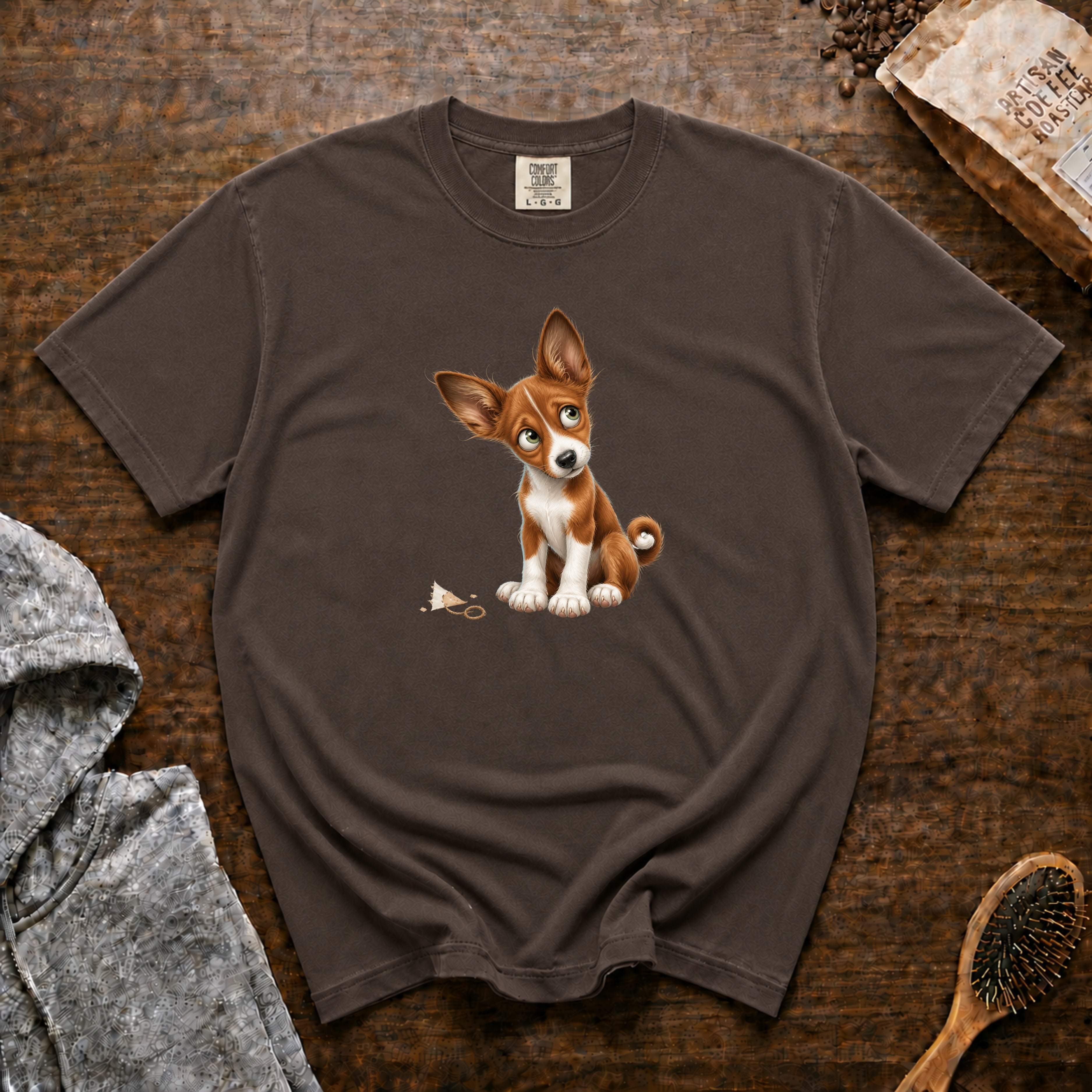 Basenji T-Shirt — Espresso