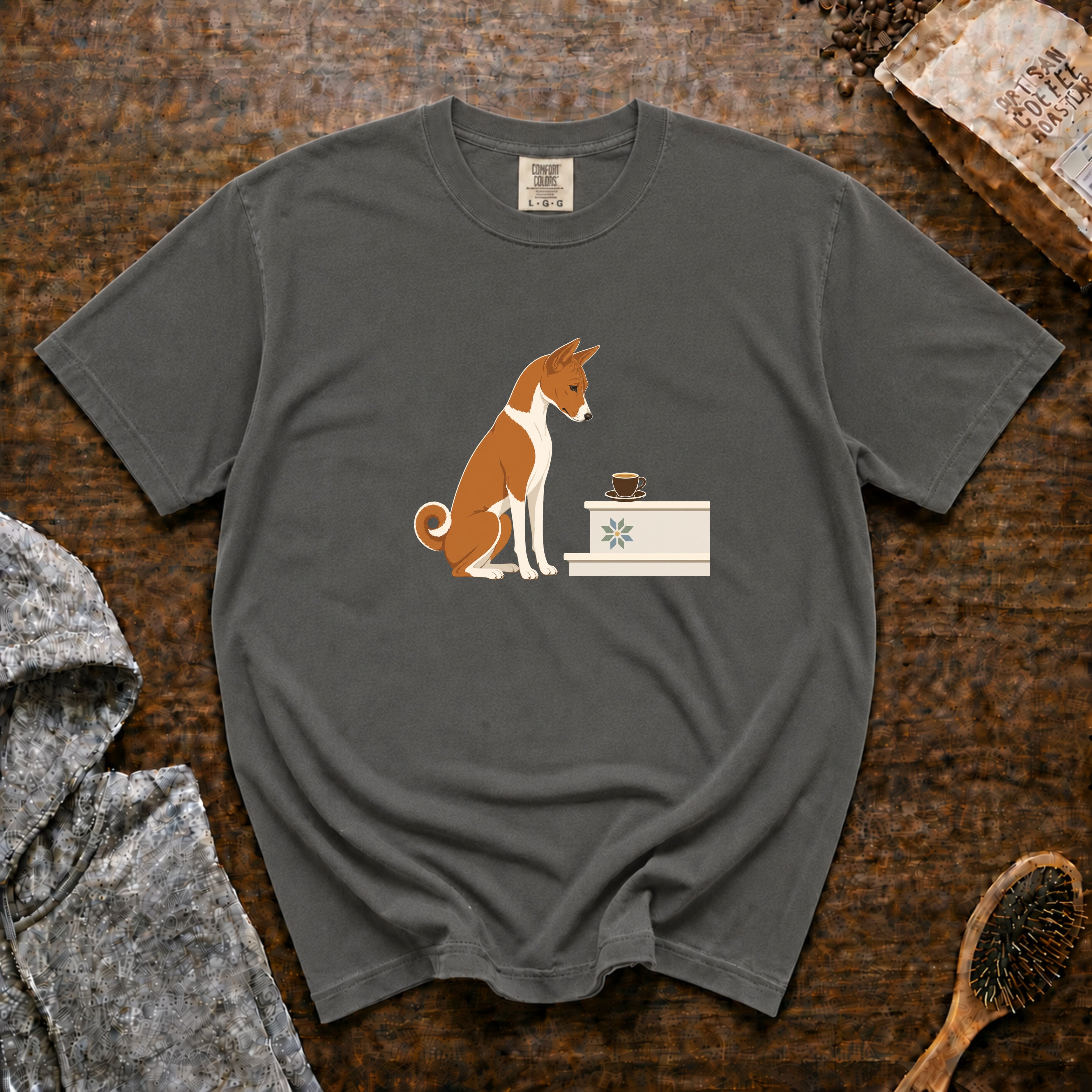 Basenji T-Shirt — Pepper