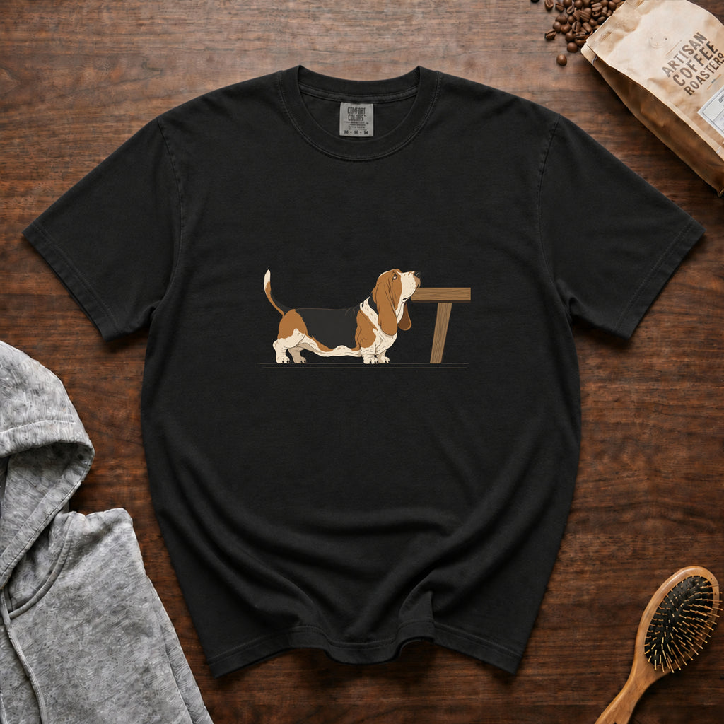 Basset Hound T-Shirt — Black