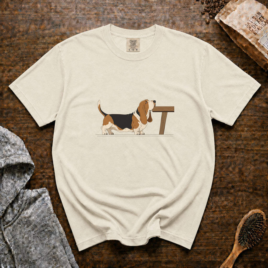Basset Hound T-Shirt — Ivory