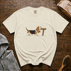 Basset Hound T-Shirt — Ivory
