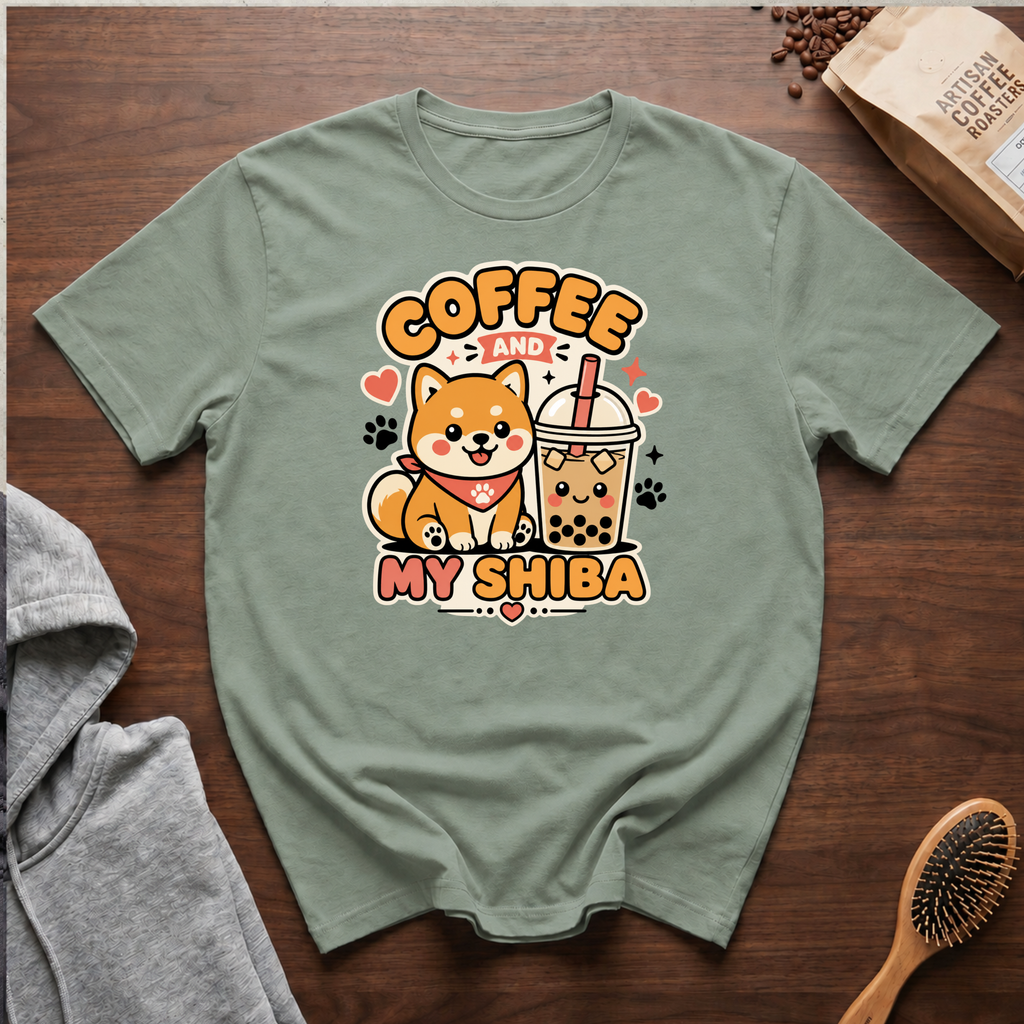 Coffee and My Shiba T-Shirt