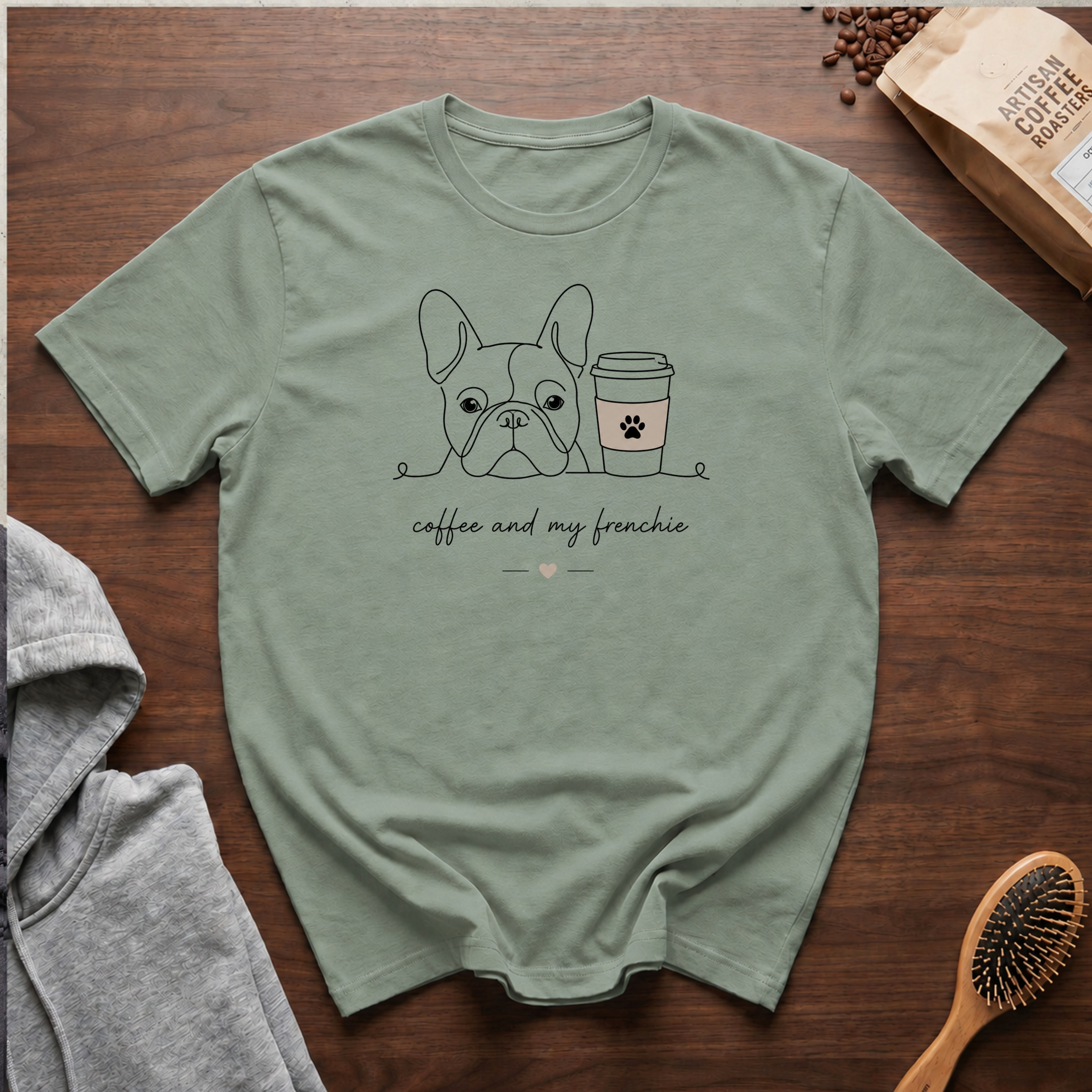 Coffee and My Frenchie T-Shirt