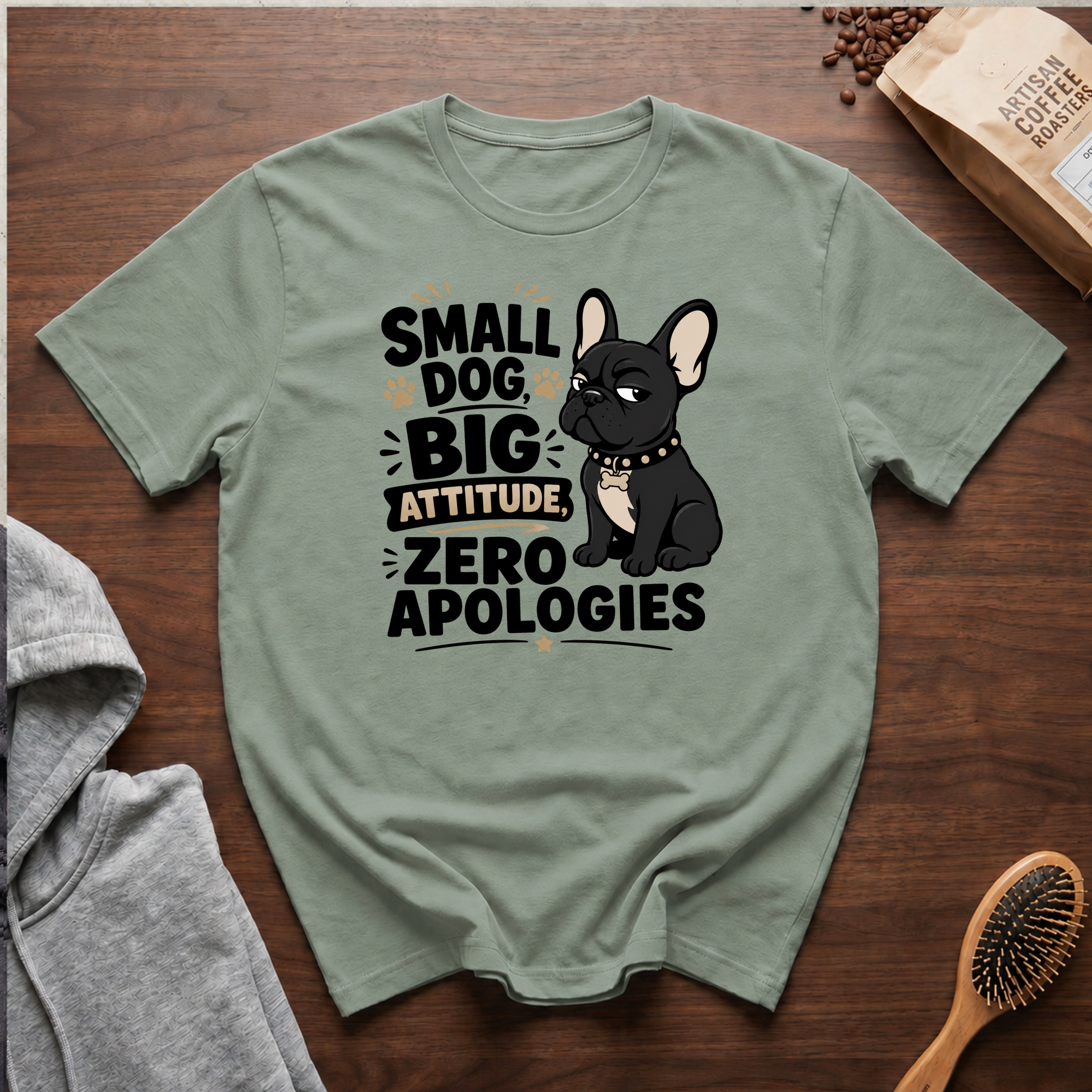 Small Dog Big Attitude Zero Apologies T-Shirt