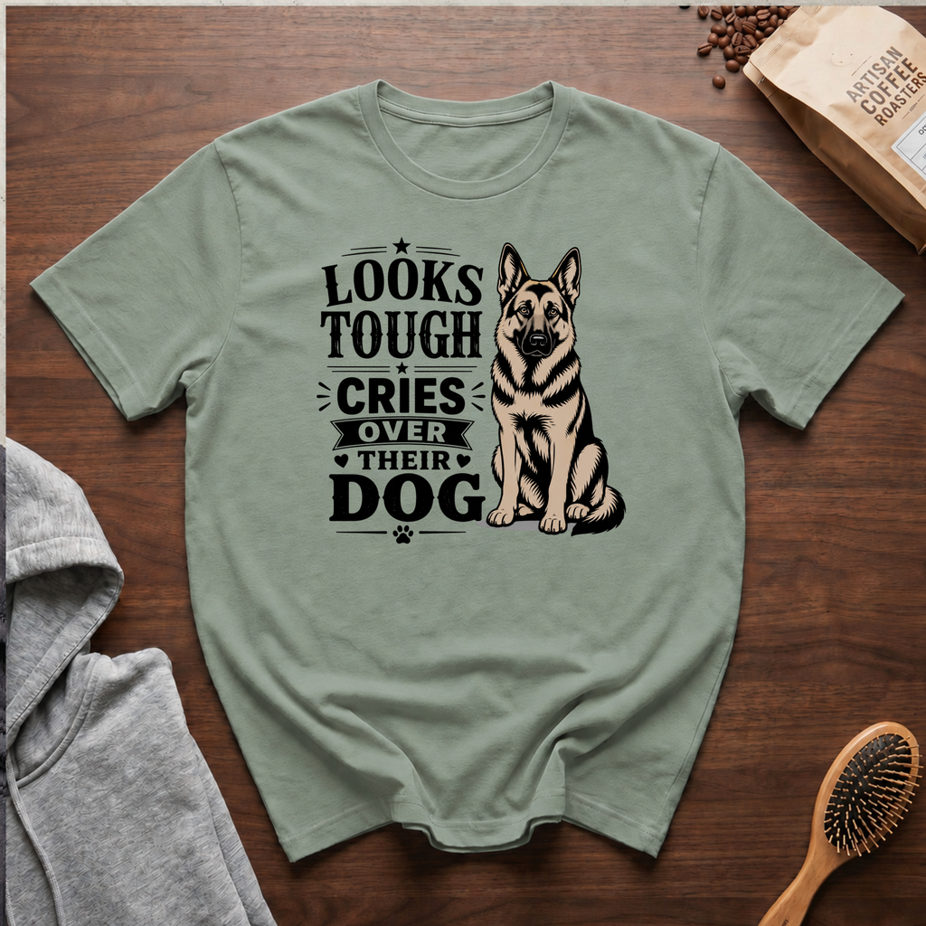 Looks Tough Cries Over Their Dog T-Shirt