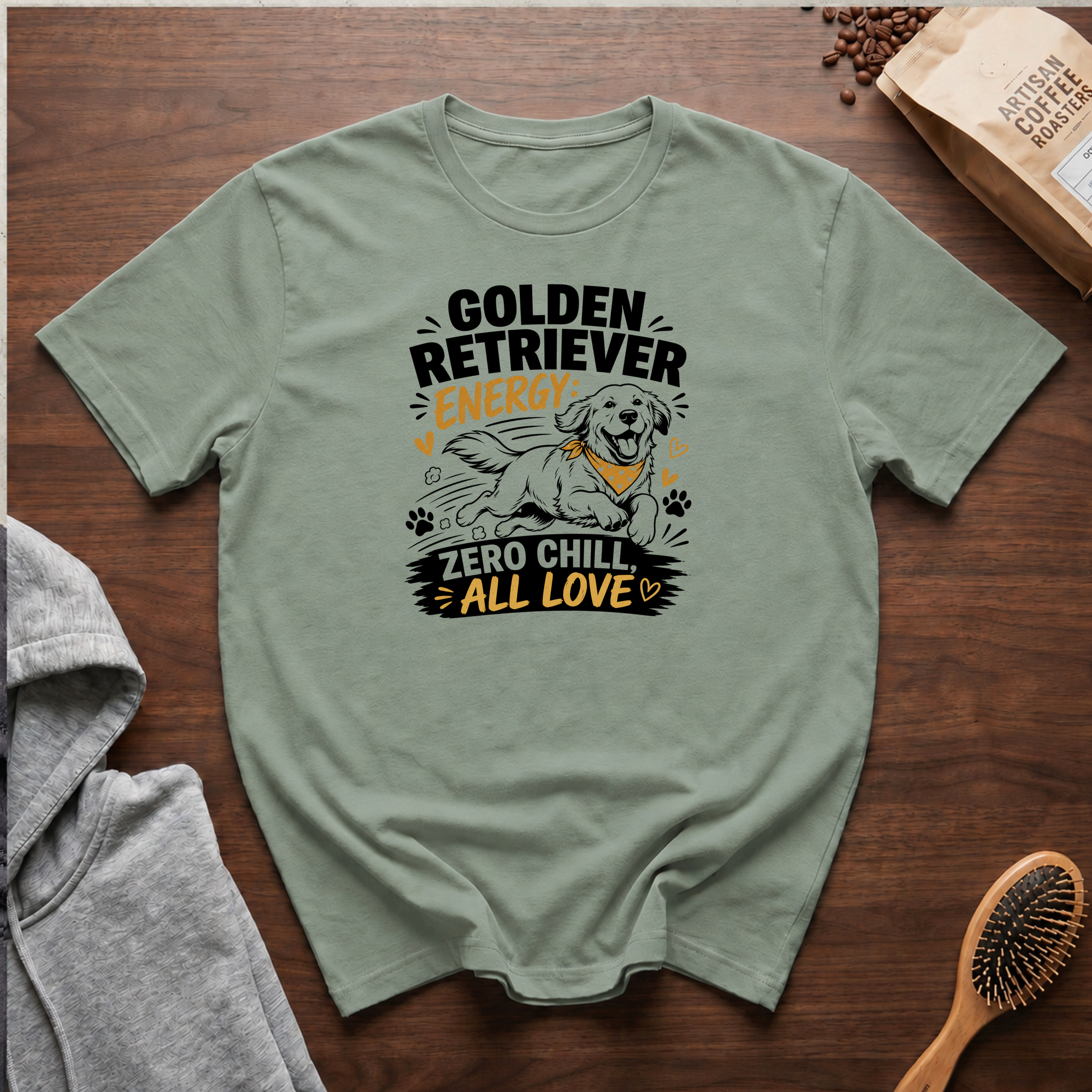 Golden Retriever Energy T-Shirt