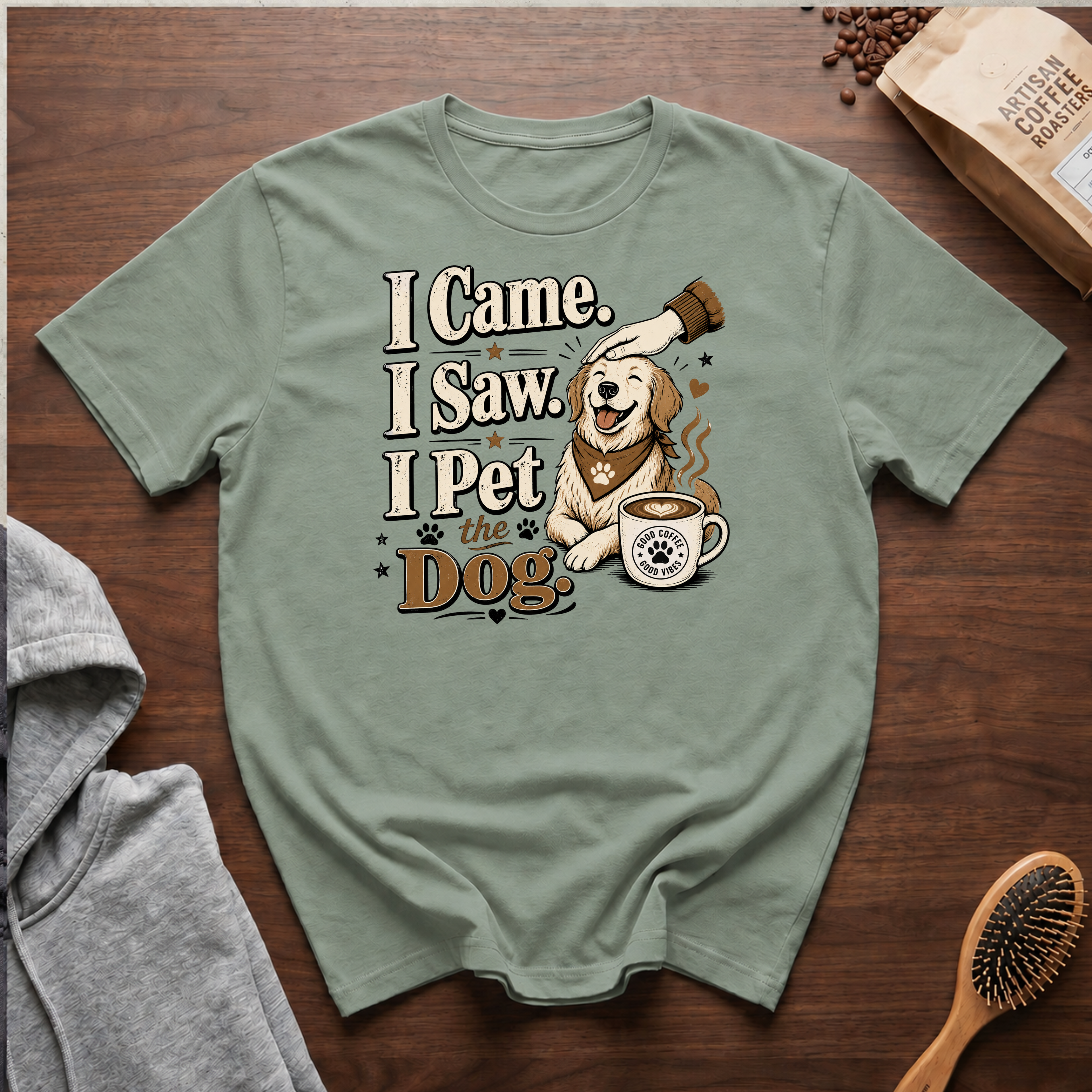 I Came I Saw I Pet the Dog T-Shirt