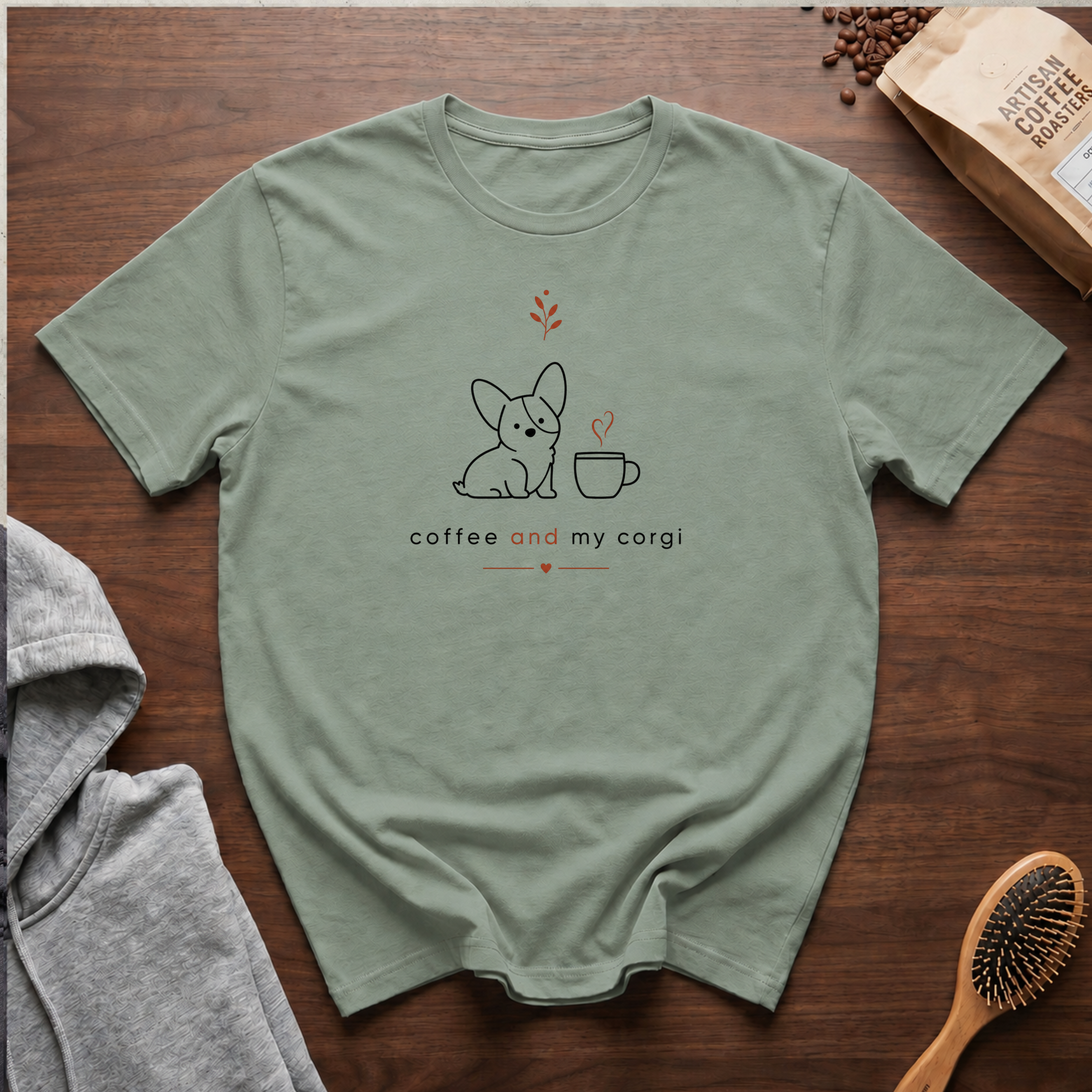 Coffee and My Corgi T-Shirt