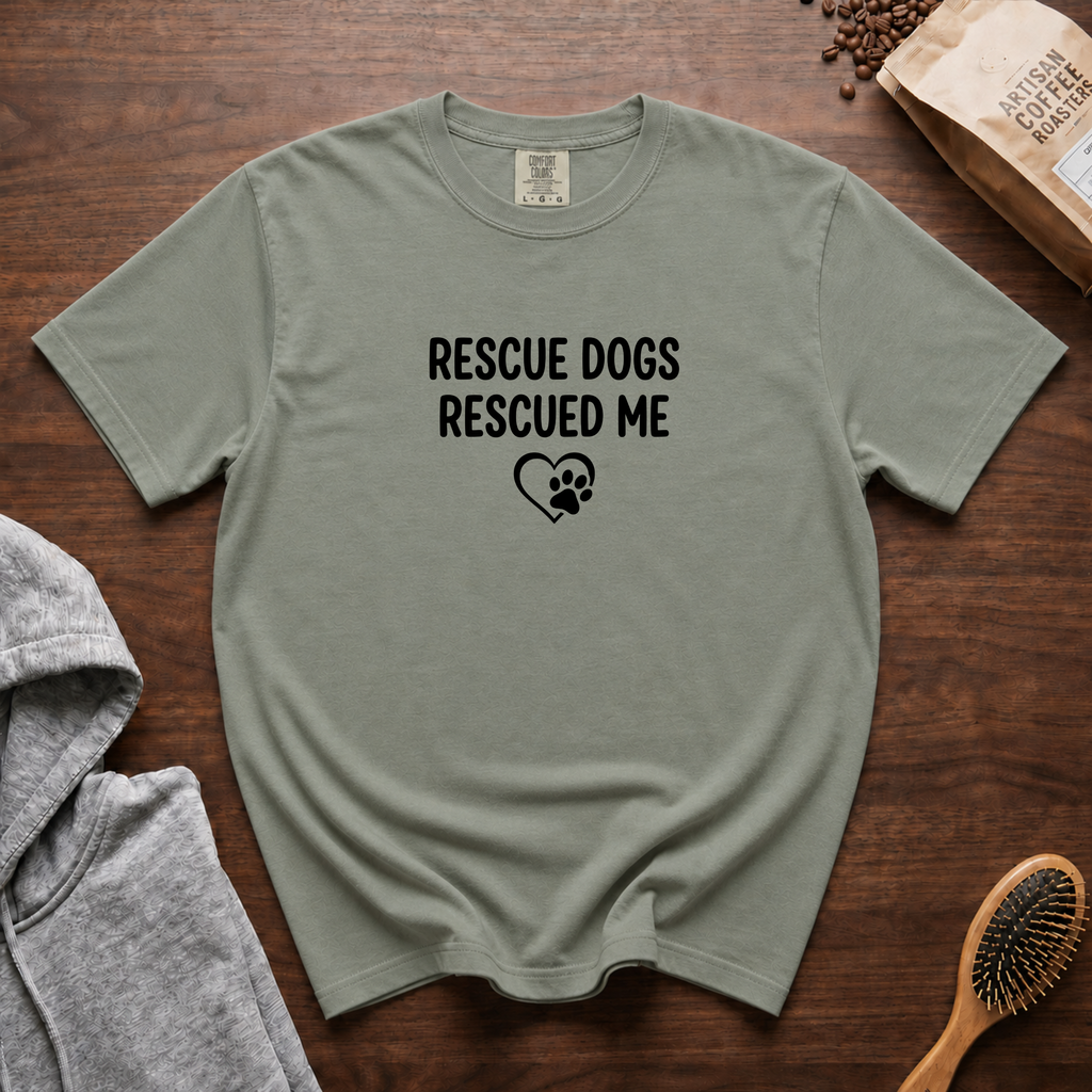 Rescue Dogs Rescued Me T-Shirt | Rescue Dog Lover Tee