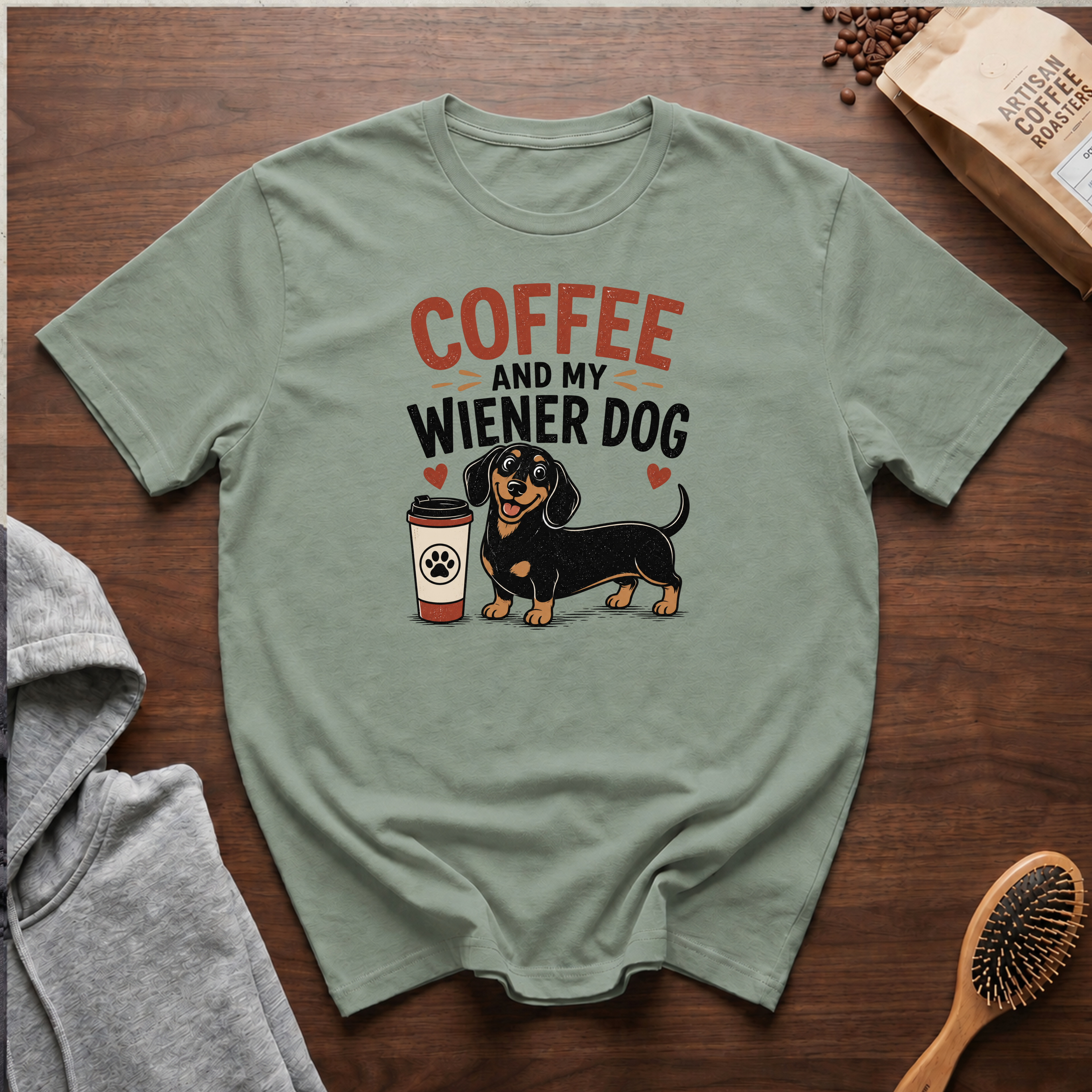 Coffee and My Weiner Dog T-Shirt