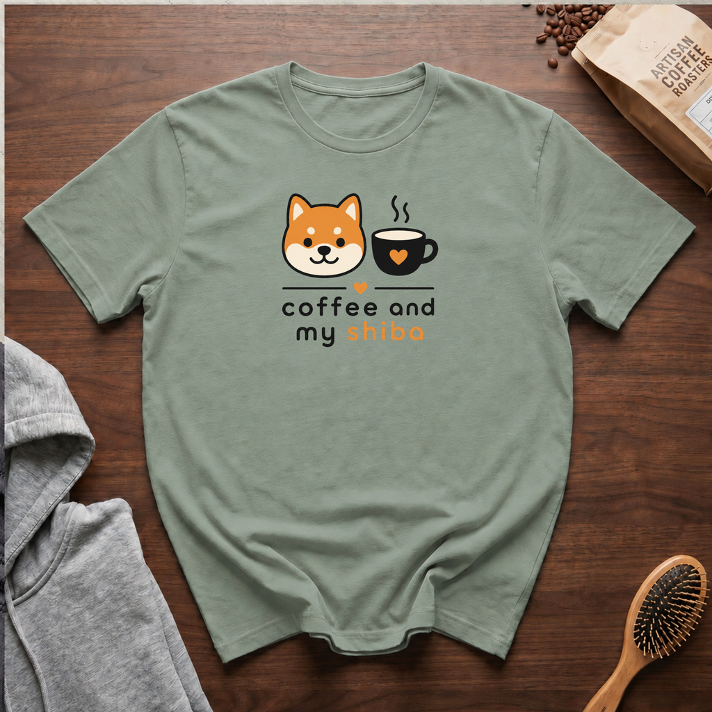 Coffee and My Shiba T-Shirt