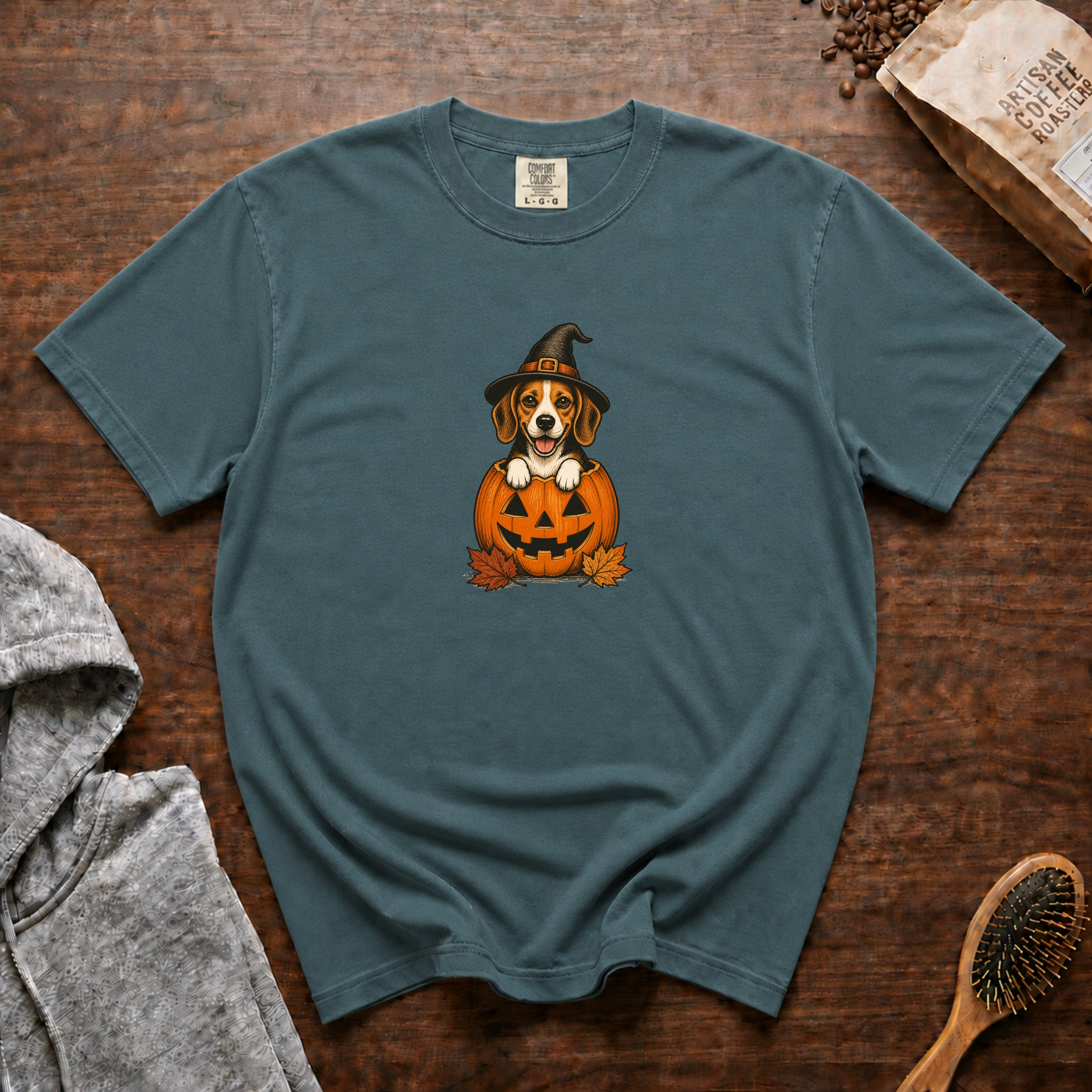 Beagle Halloween T-Shirt — Blue Spruce