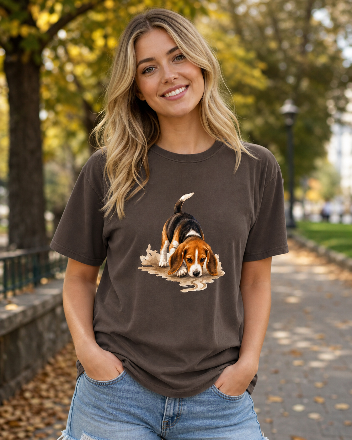 Beagle Nose First T-Shirt | Beagle Dog Lover Tee