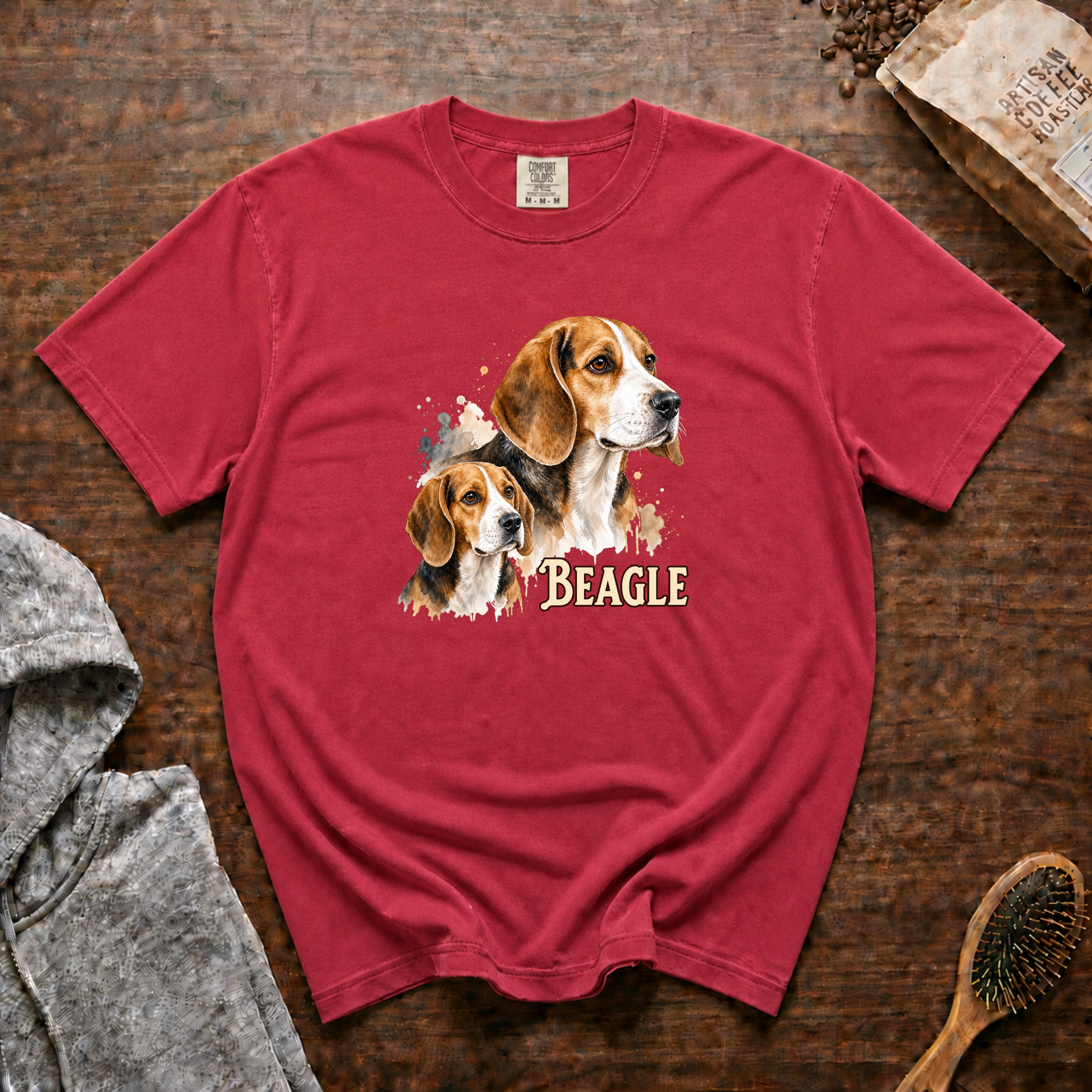 Beagle T-Shirt — Crimson