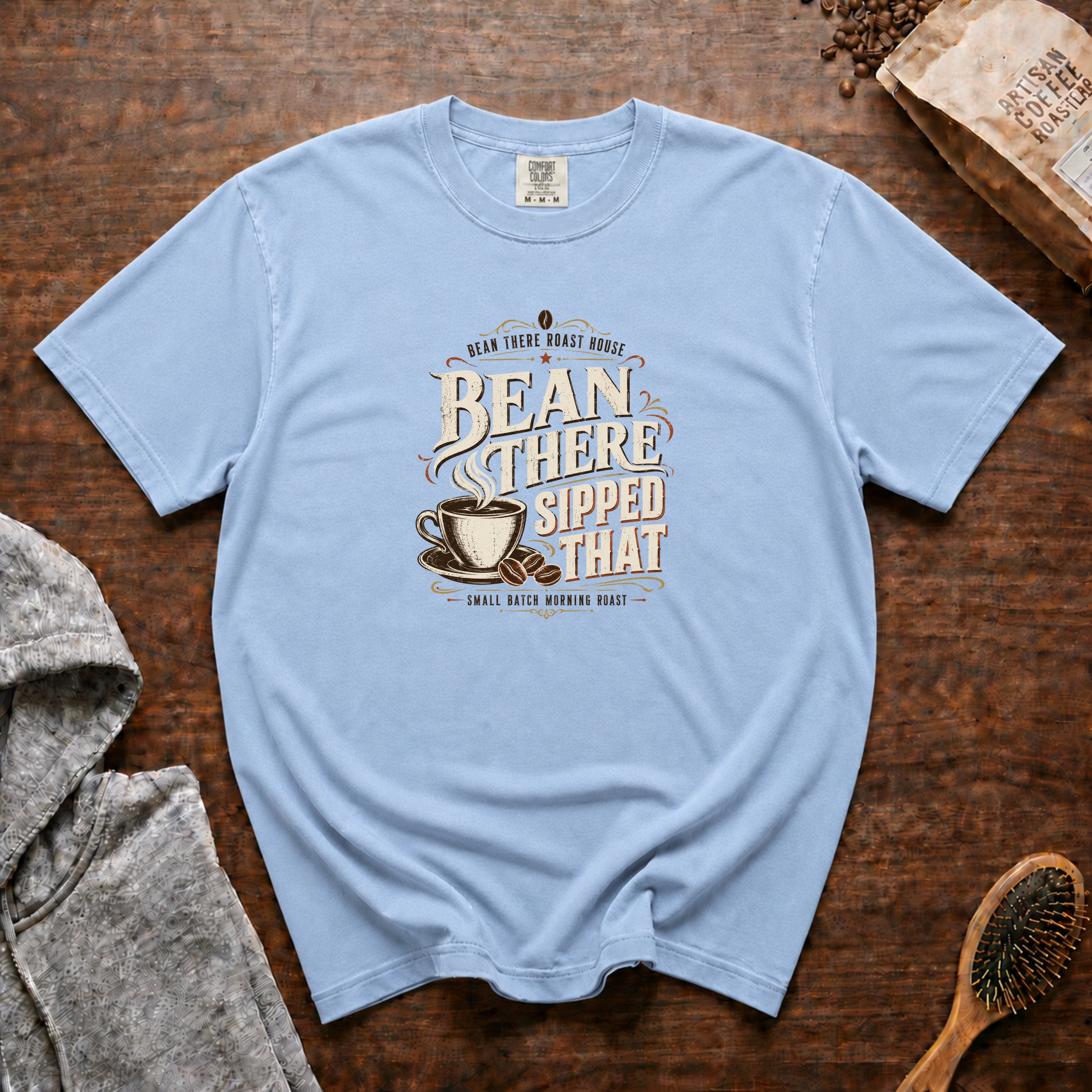 Bean There Sipped That T-Shirt — Chambray