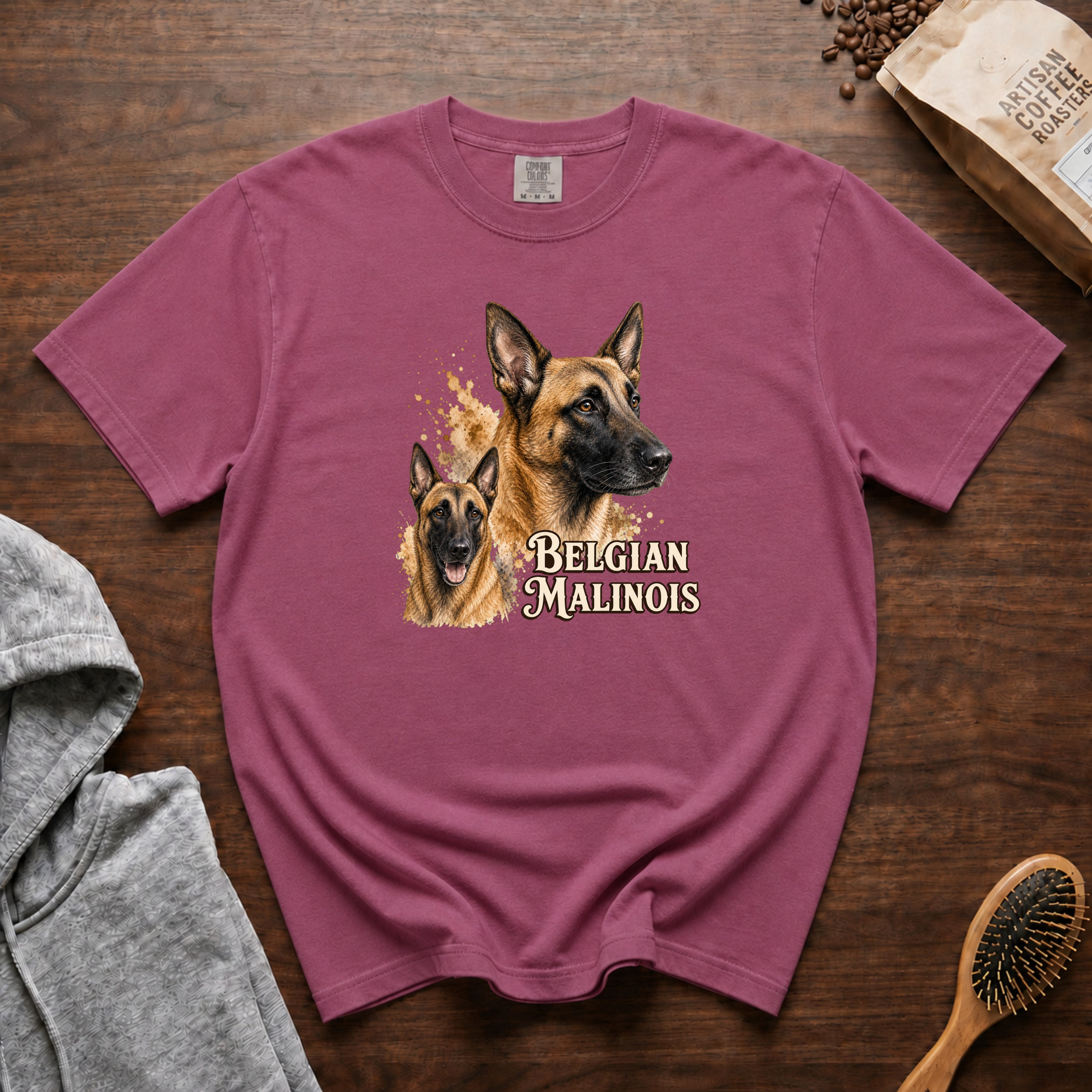 Belgian Malinois T-Shirt — Berry