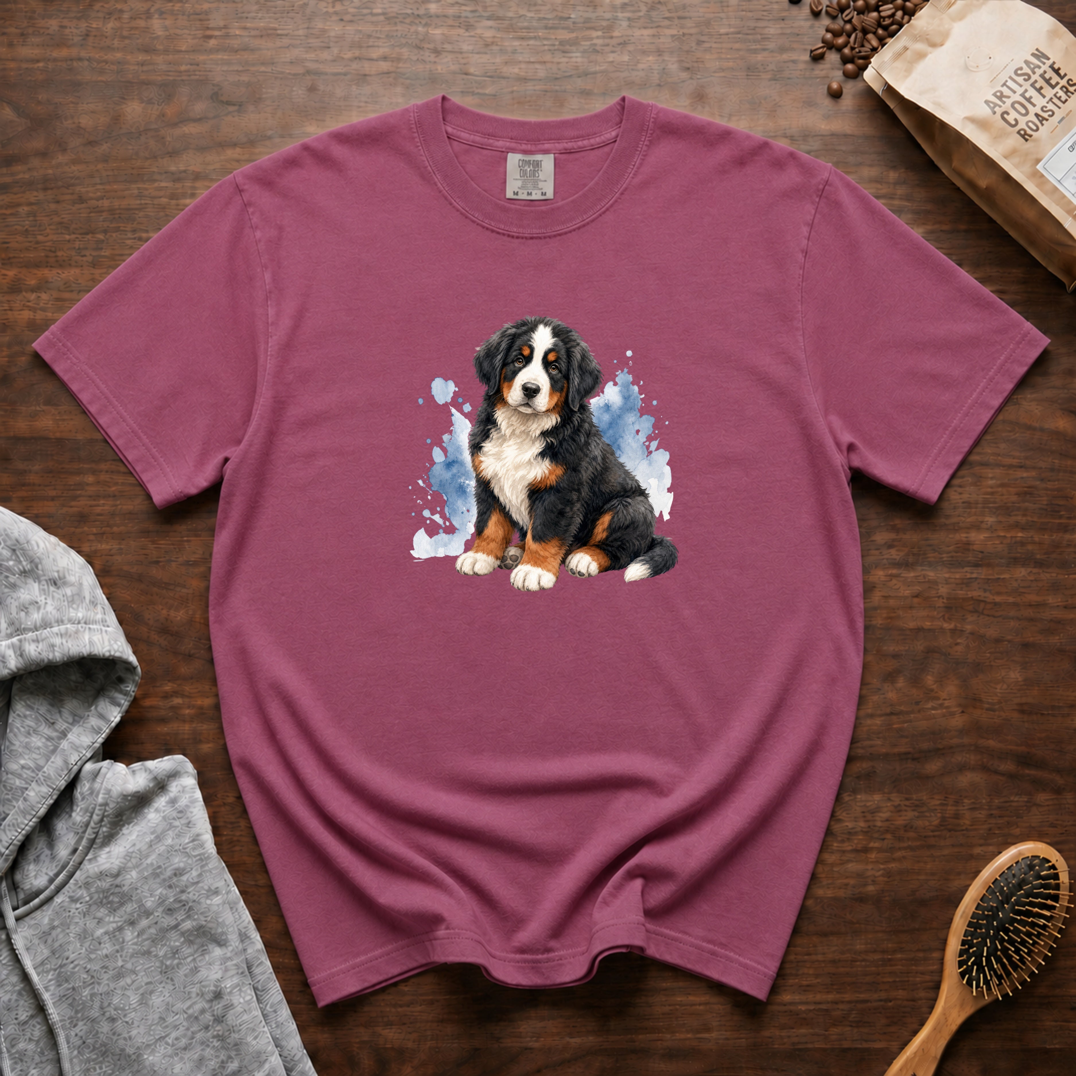 Bernese Gentle Giant T-Shirt — Berry