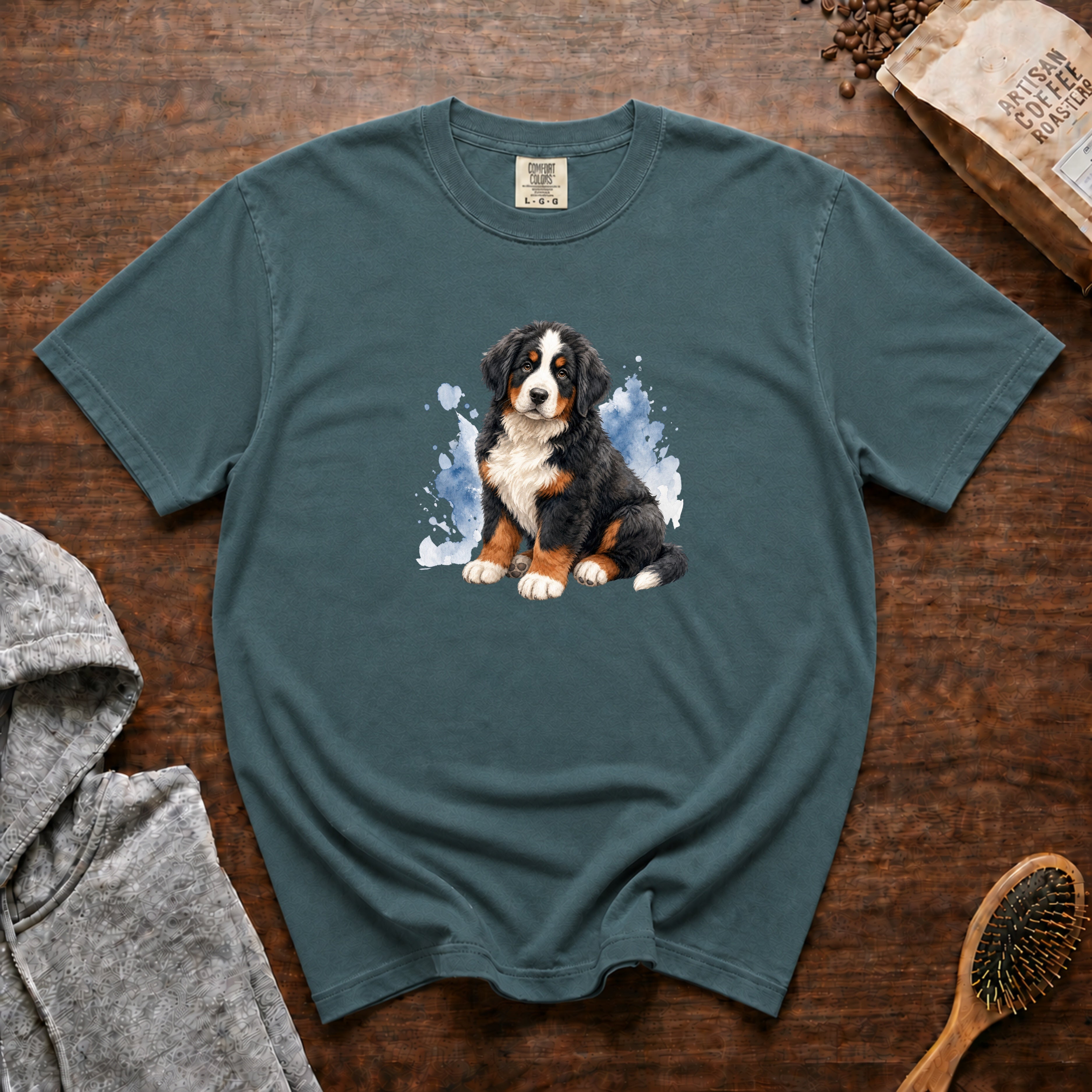 Bernese Gentle Giant T-Shirt — Blue Spruce