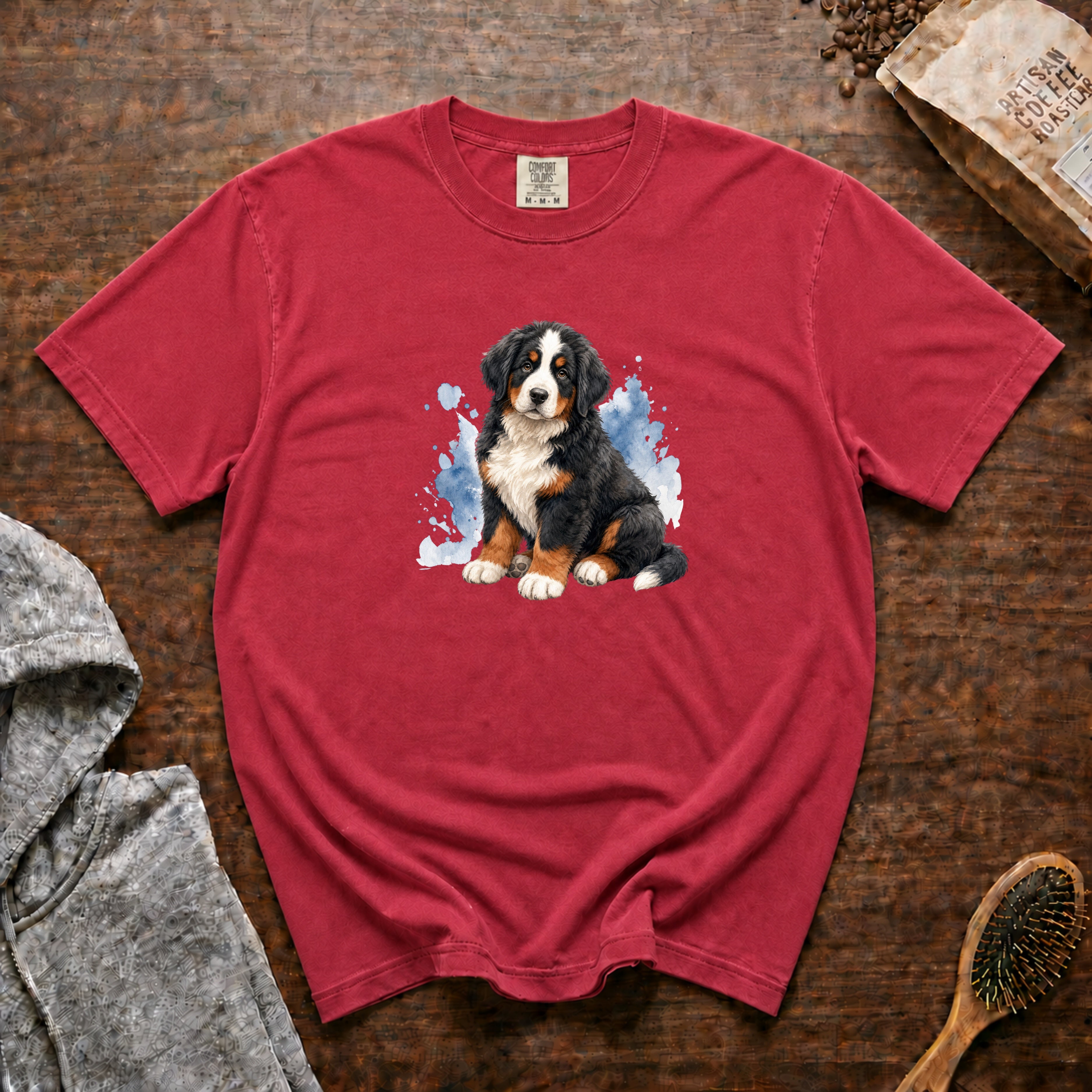Bernese Gentle Giant T-Shirt — Crimson