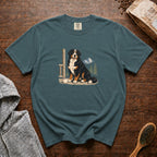 Bernese Mountain Dog Alpine Porch Mocha 1 T-Shirt — Blue Spruce