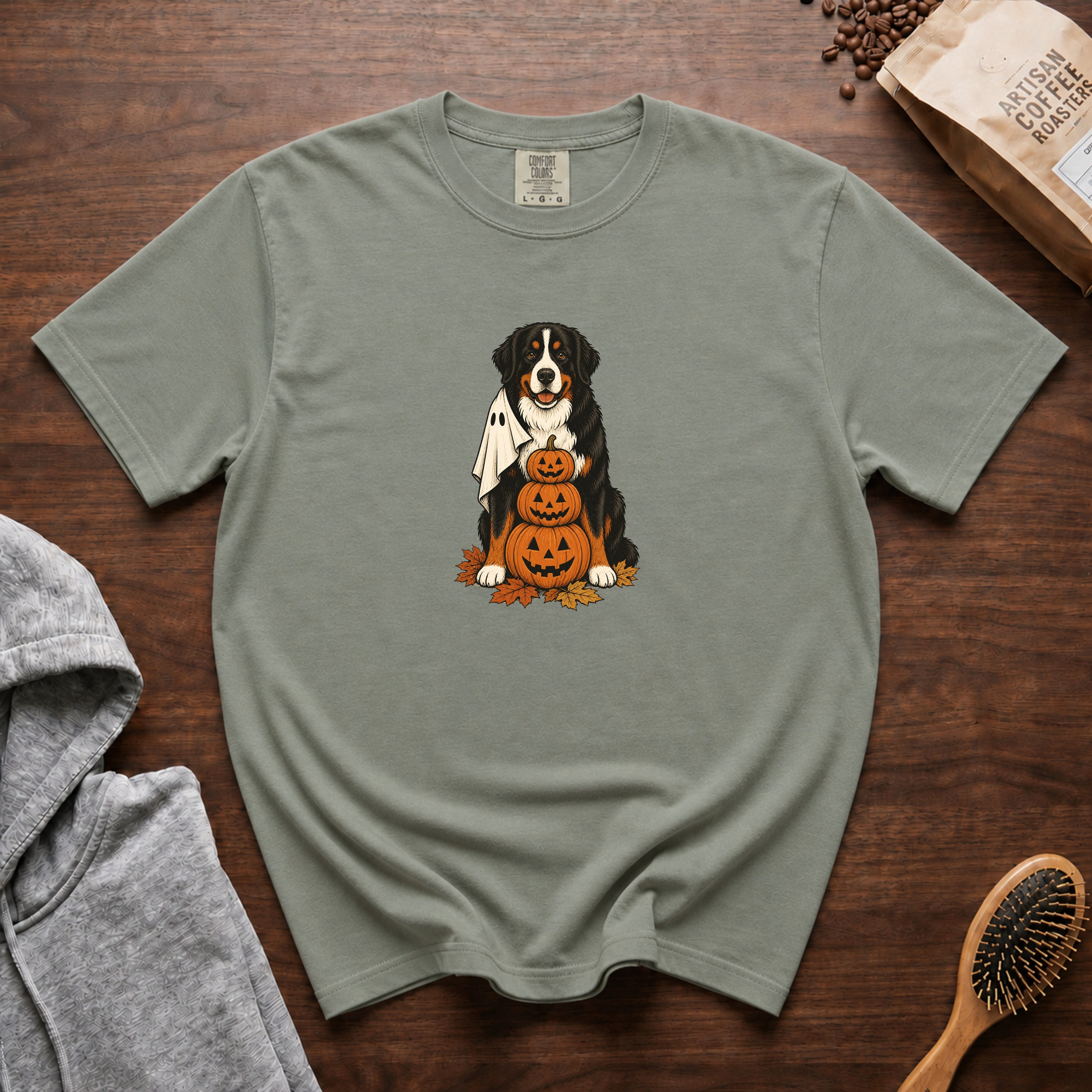 Bernese Mountain Dog Halloween T-Shirt — Bay
