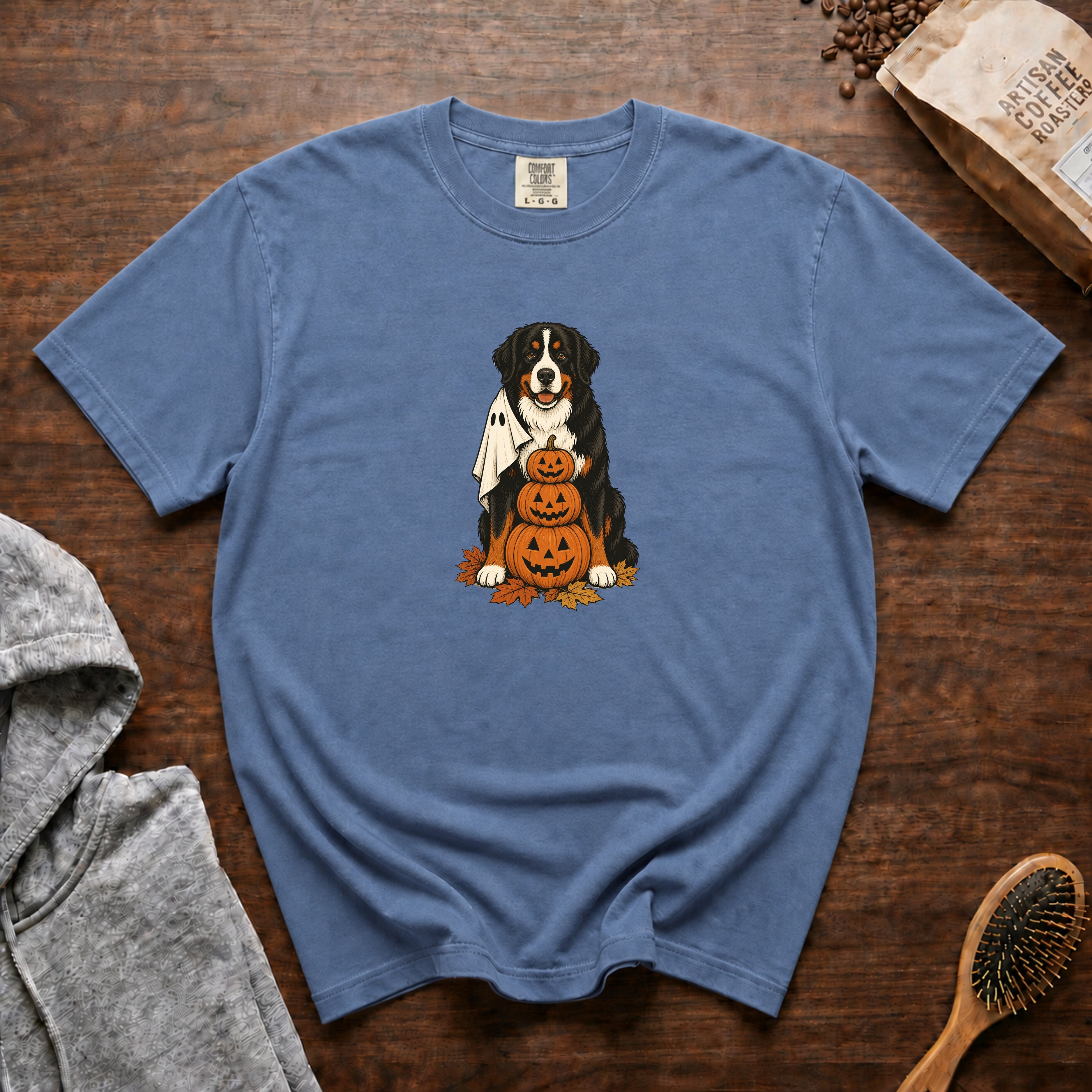 Bernese Mountain Dog Halloween T-Shirt — Blue Jean