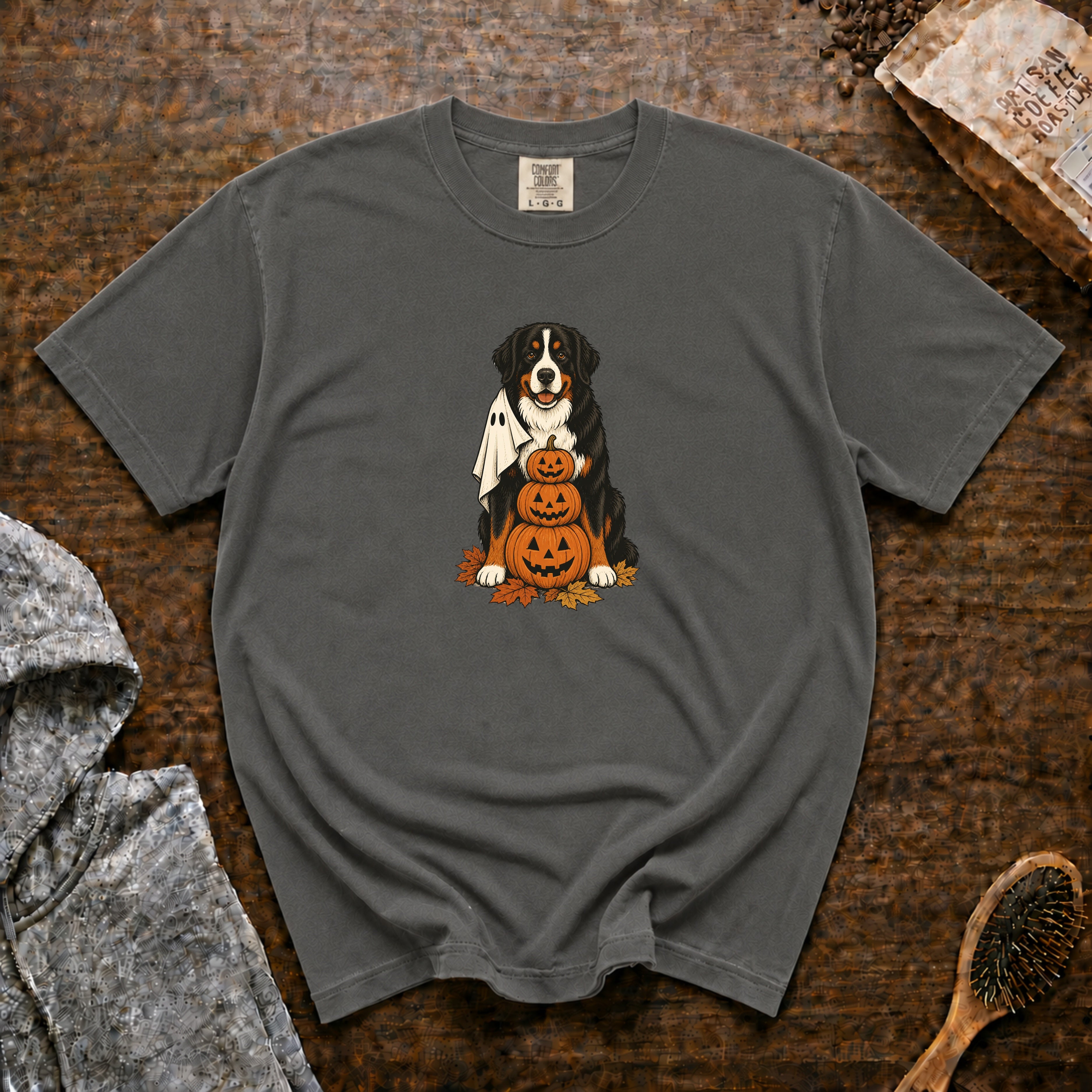 Bernese Mountain Dog Halloween T-Shirt — Pepper