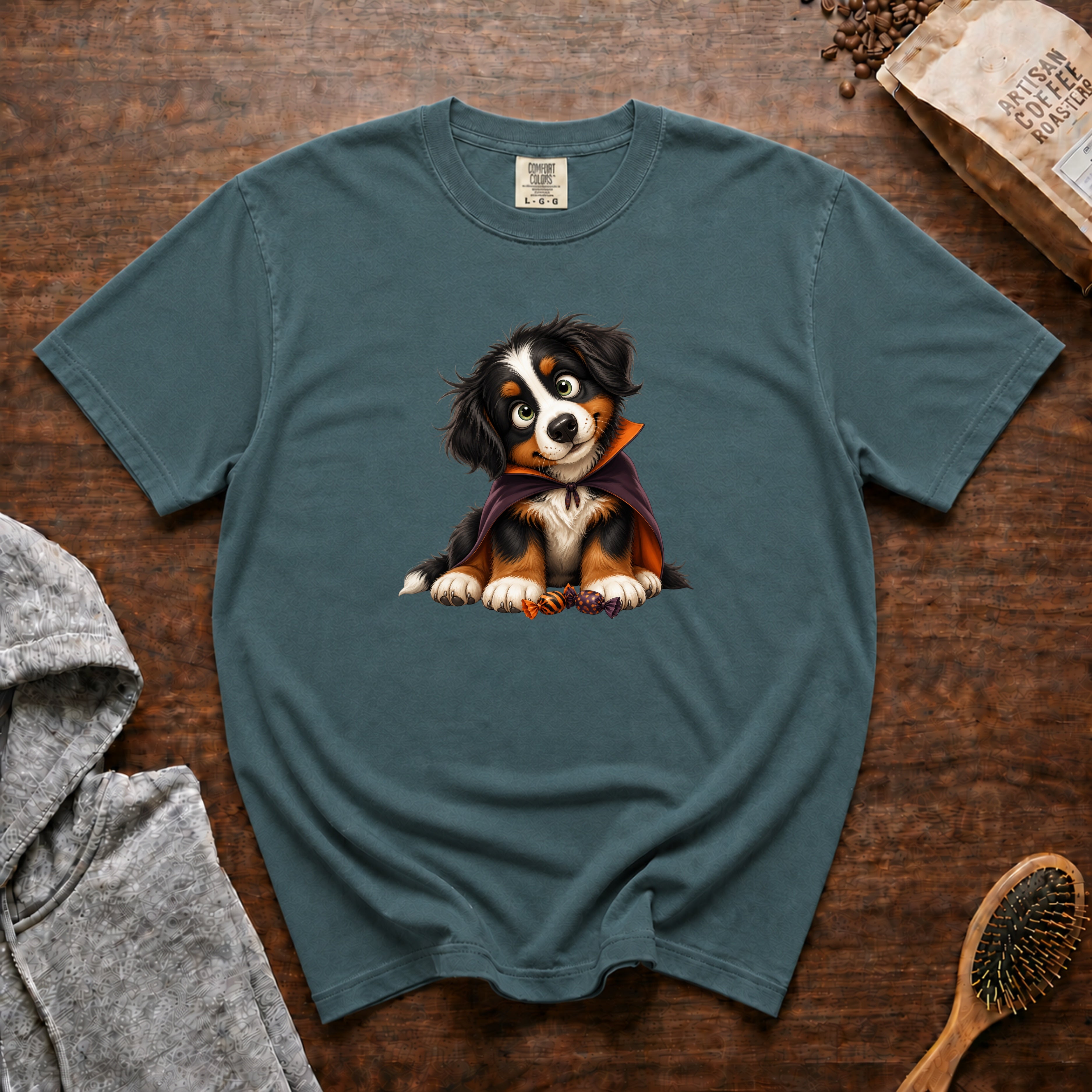 Bernese Mountain Dog T-Shirt — Blue Spruce