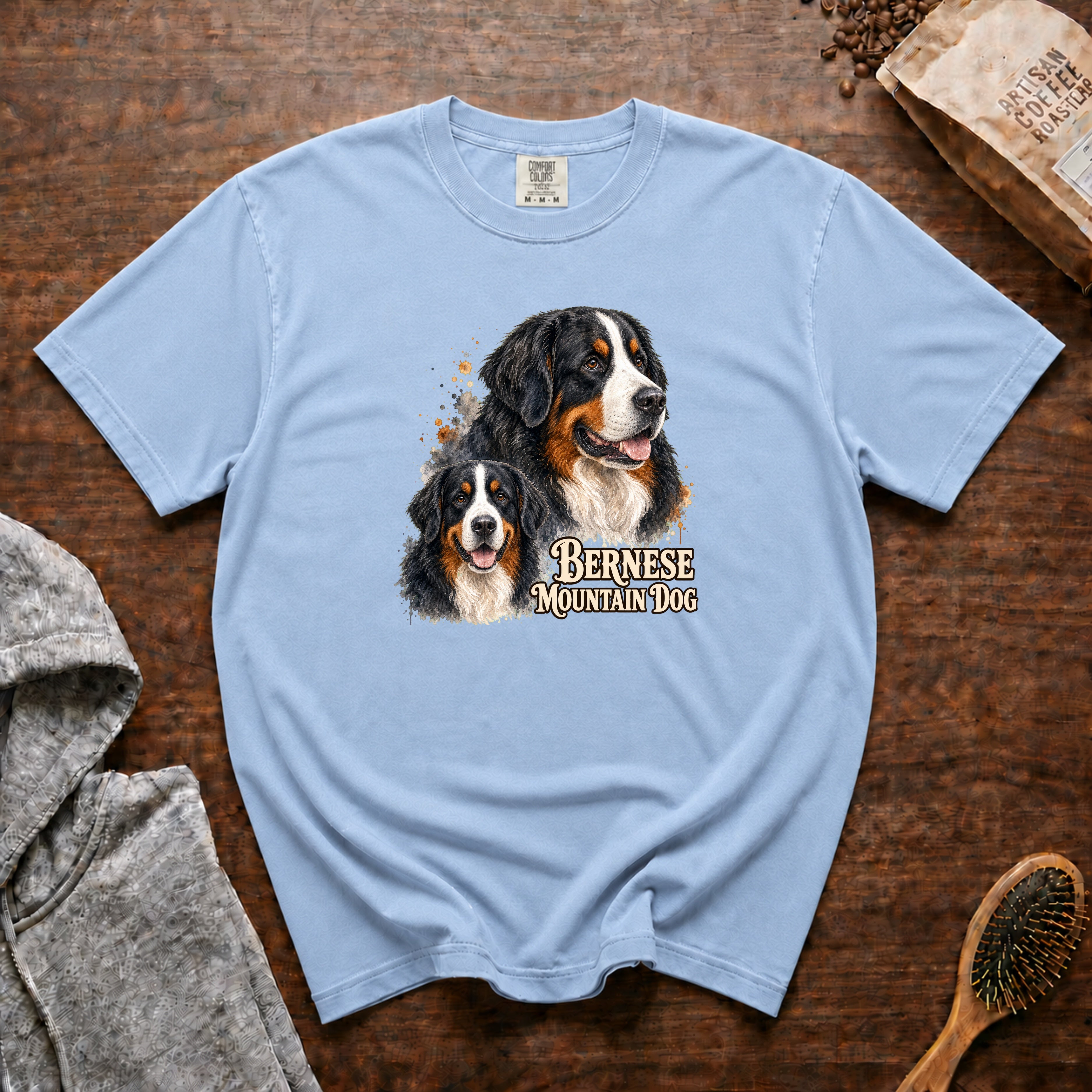 Bernese Mountain Dog T-Shirt — Chambray