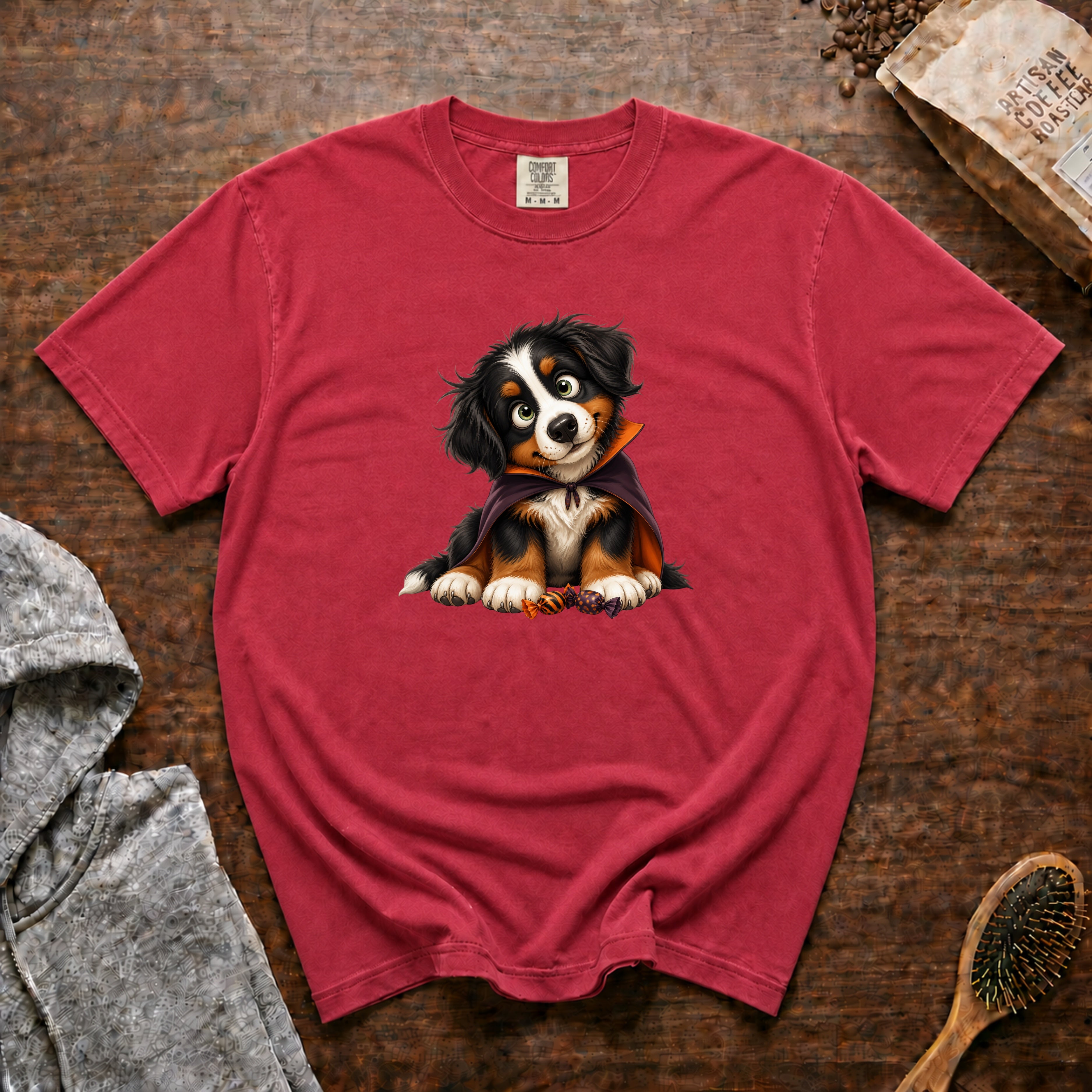 Bernese Mountain Dog T-Shirt — Crimson