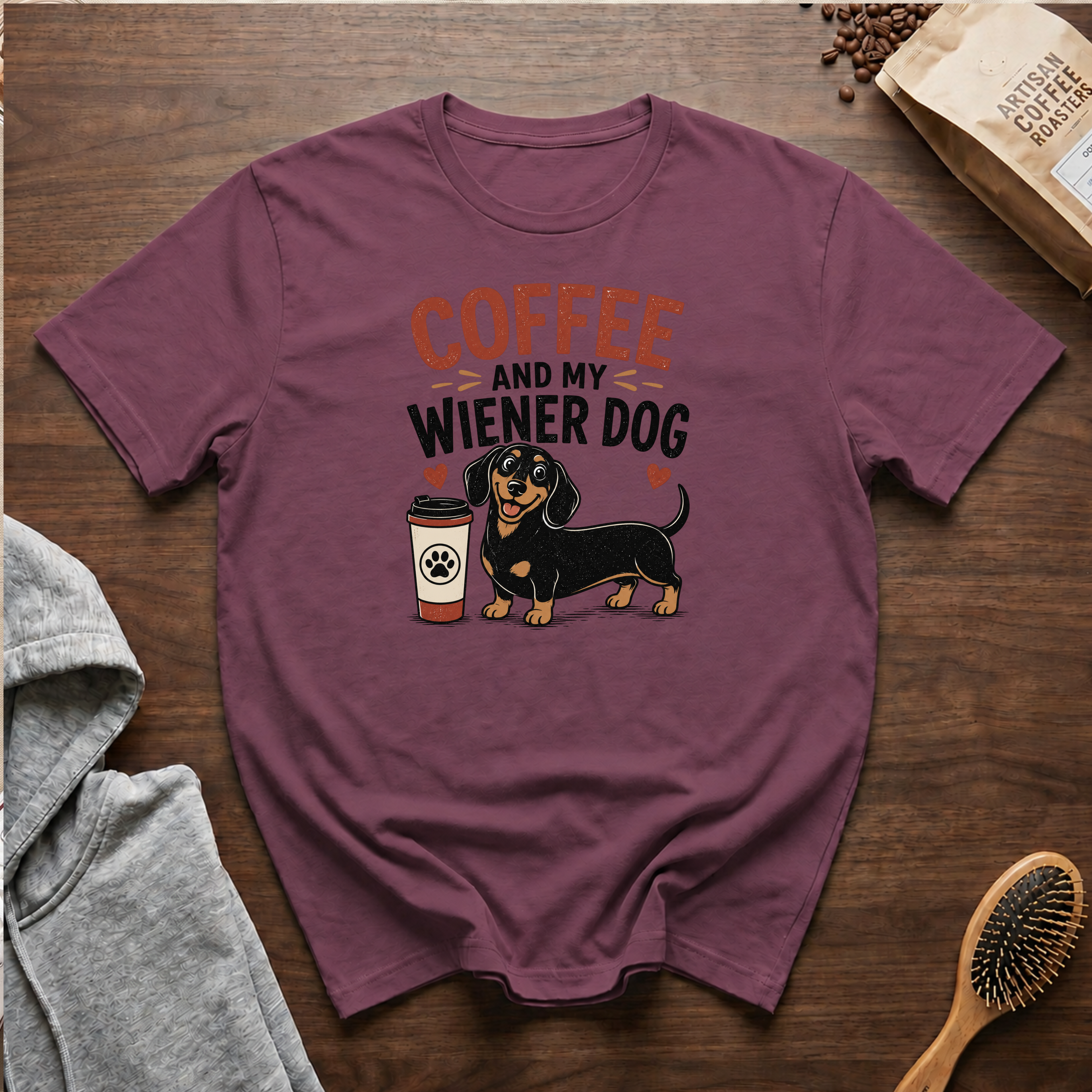 Coffee and My Weiner Dog T-Shirt