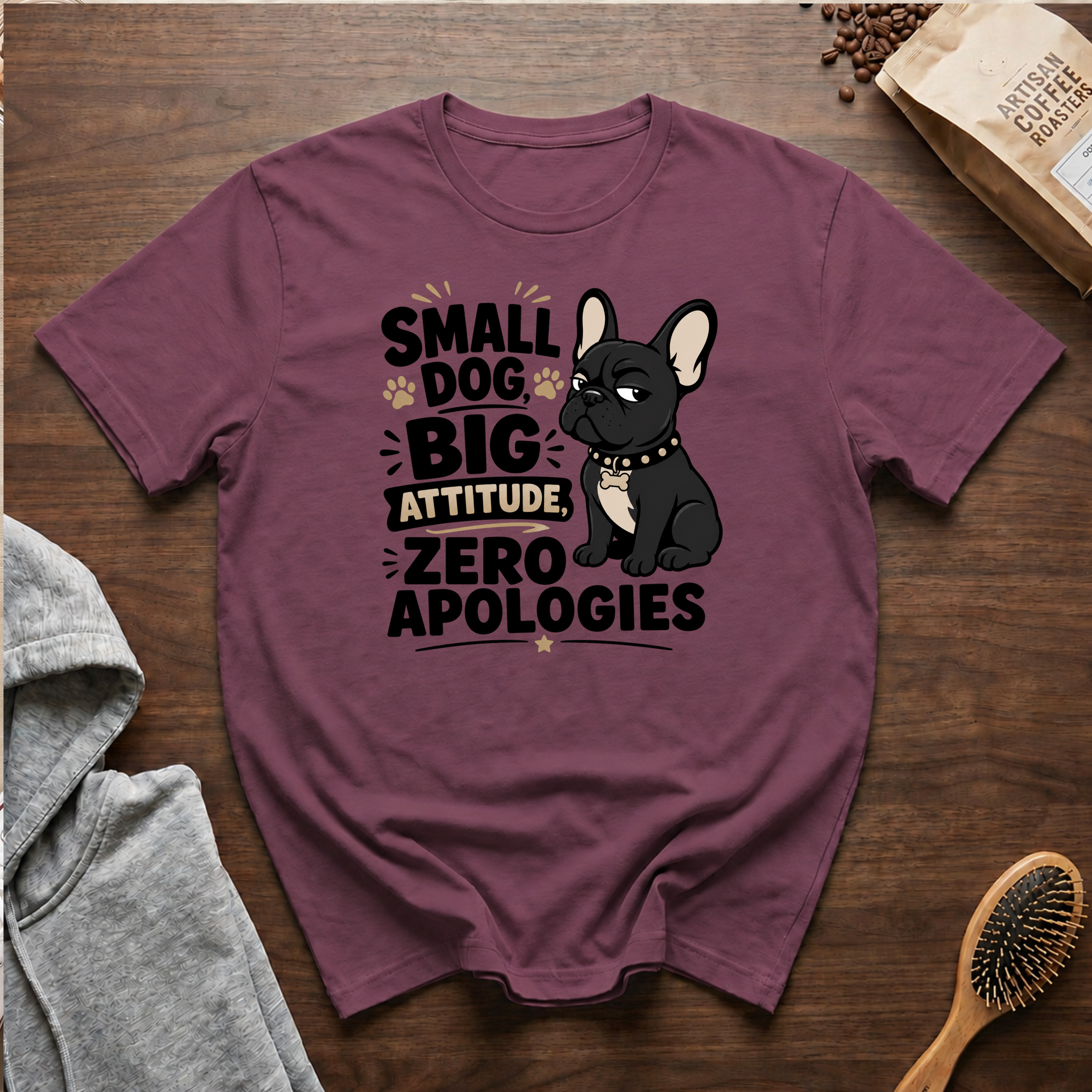 Small Dog Big Attitude Zero Apologies T-Shirt