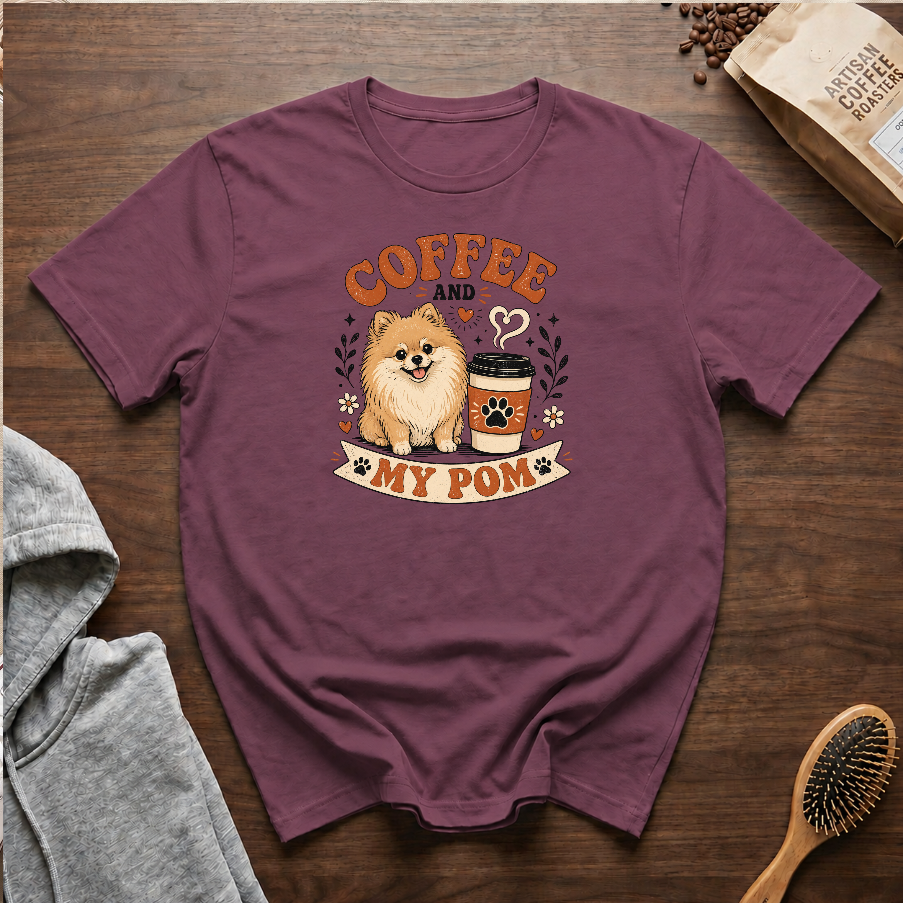 Coffee and My Pom T-Shirt