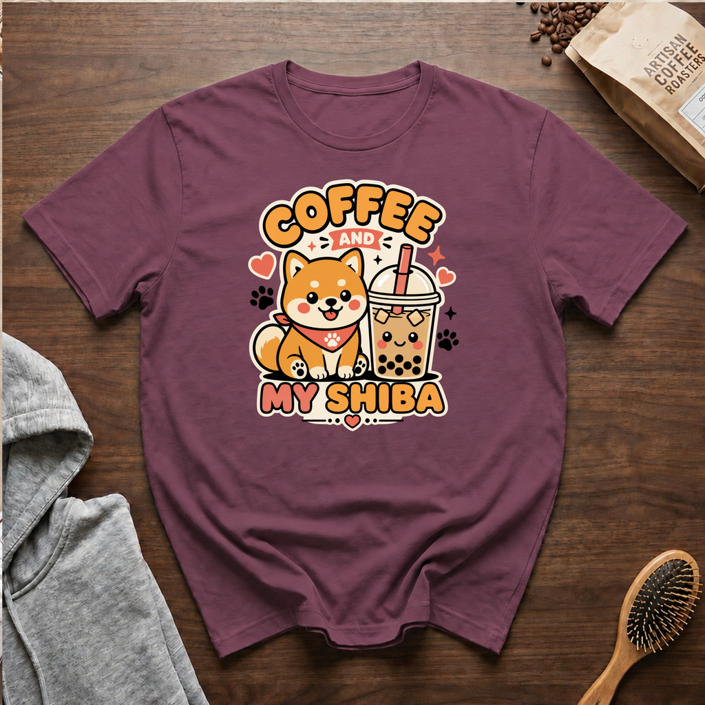 Coffee and My Shiba T-Shirt