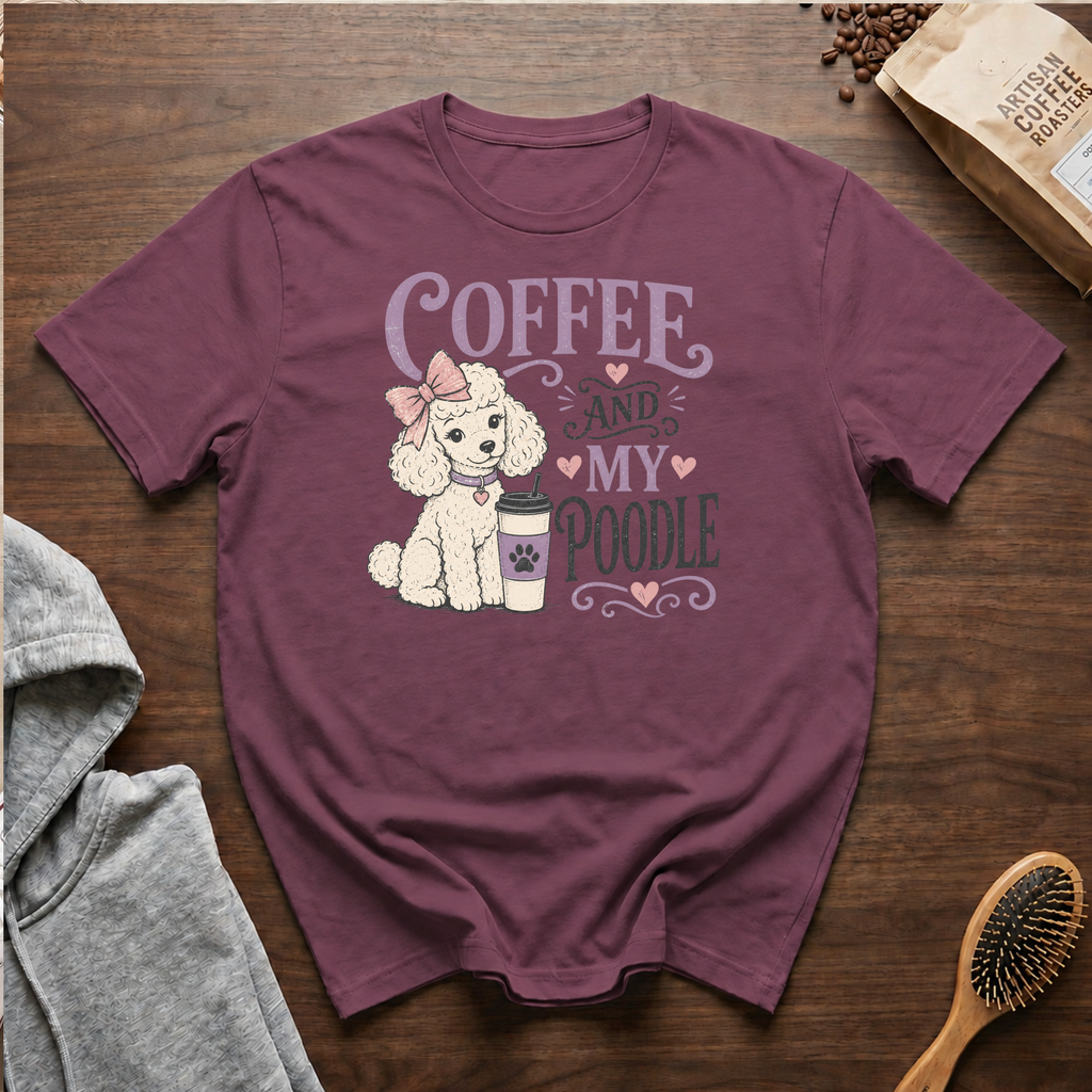Coffee and My Poodle T-Shirt